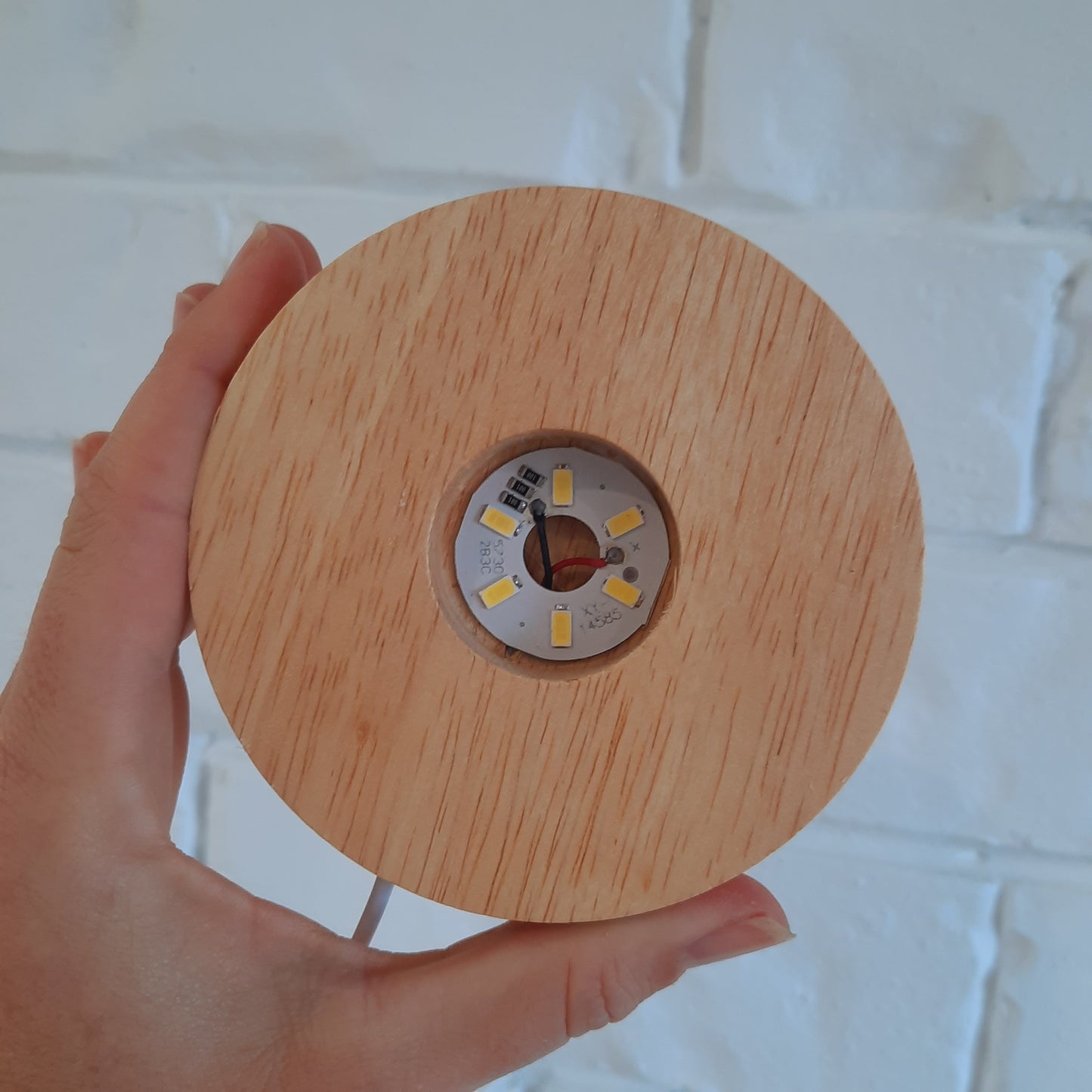 BAMBOO USB LED LIGHT LAMP STAND 100mm