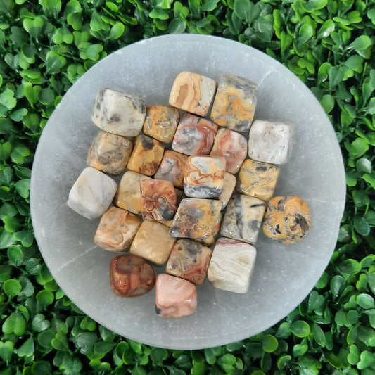 Crazy Lace Agate Cube Tumble’s