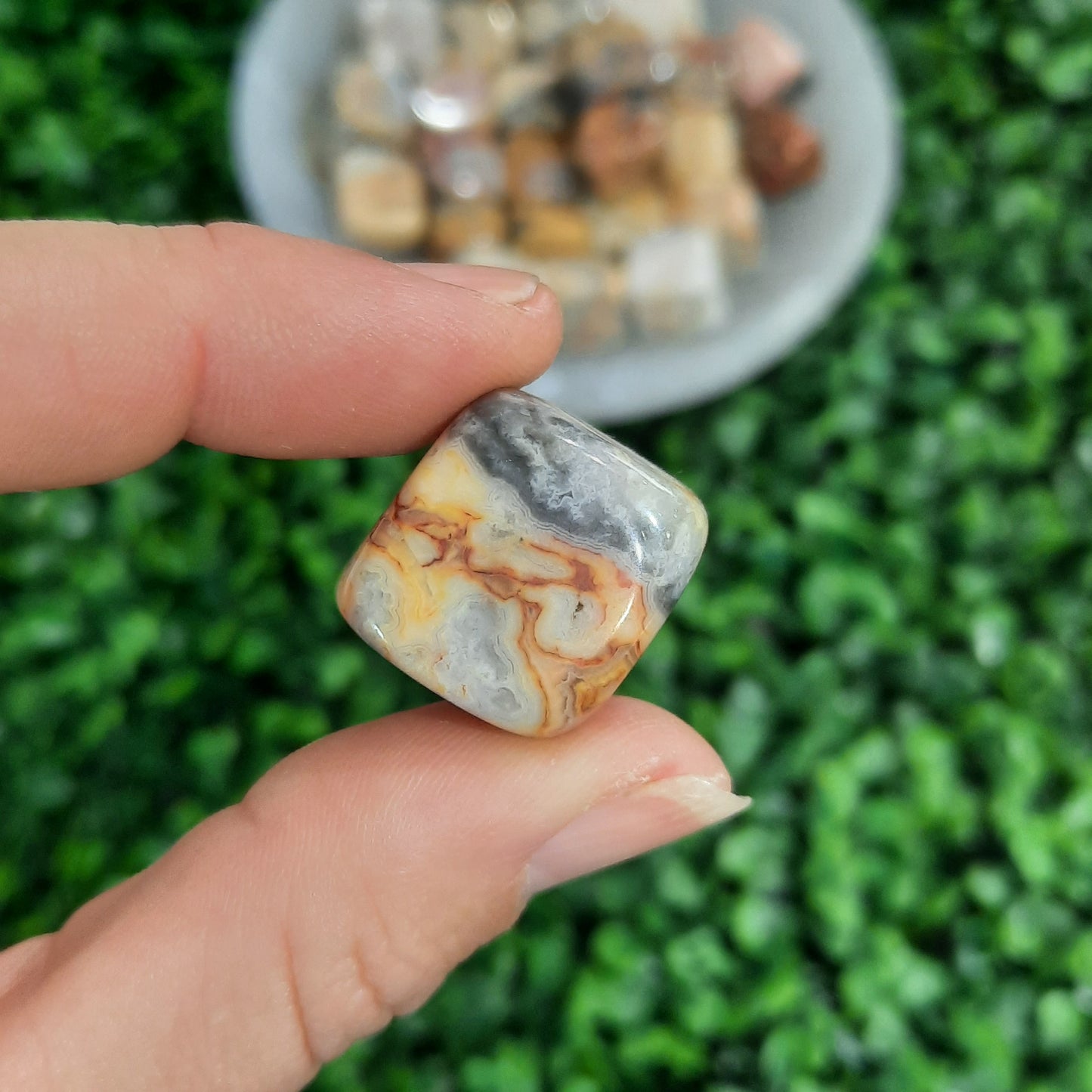 Crazy Lace Agate Cube Tumble’s
