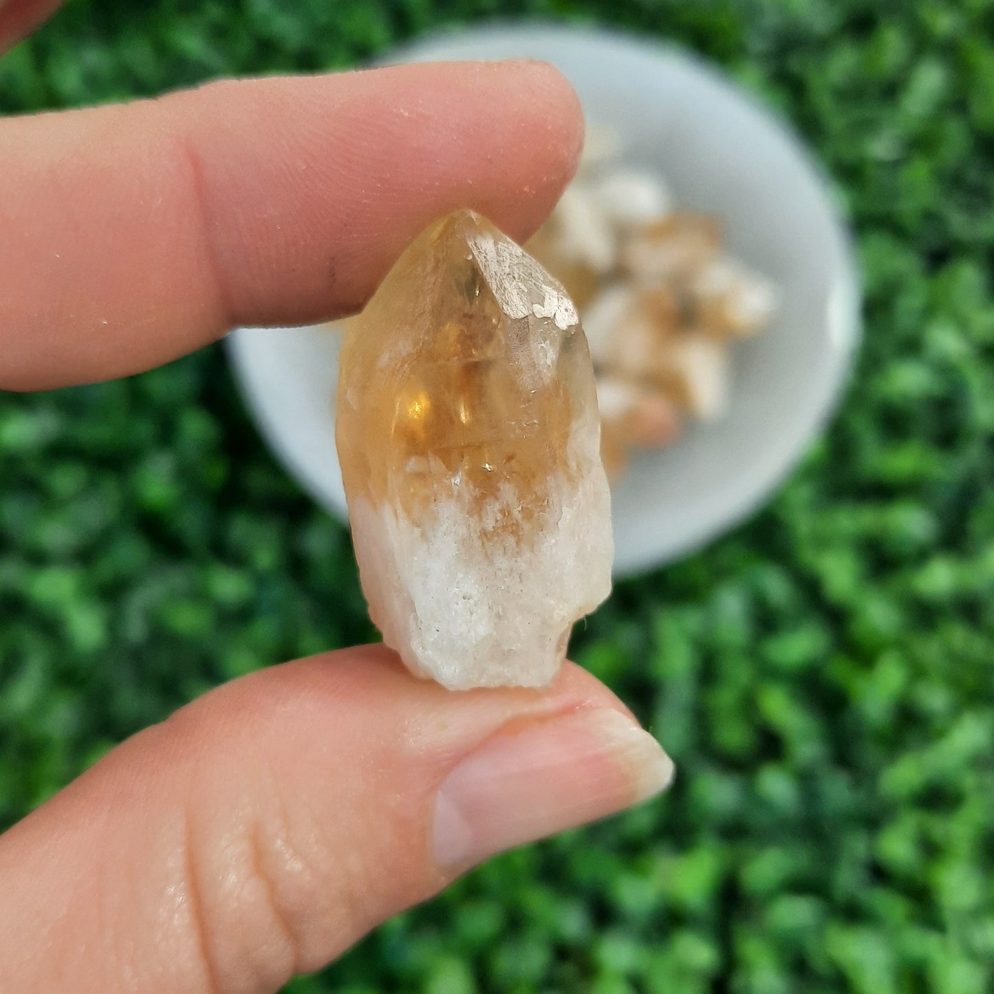 Golden Amethyst Rough Points