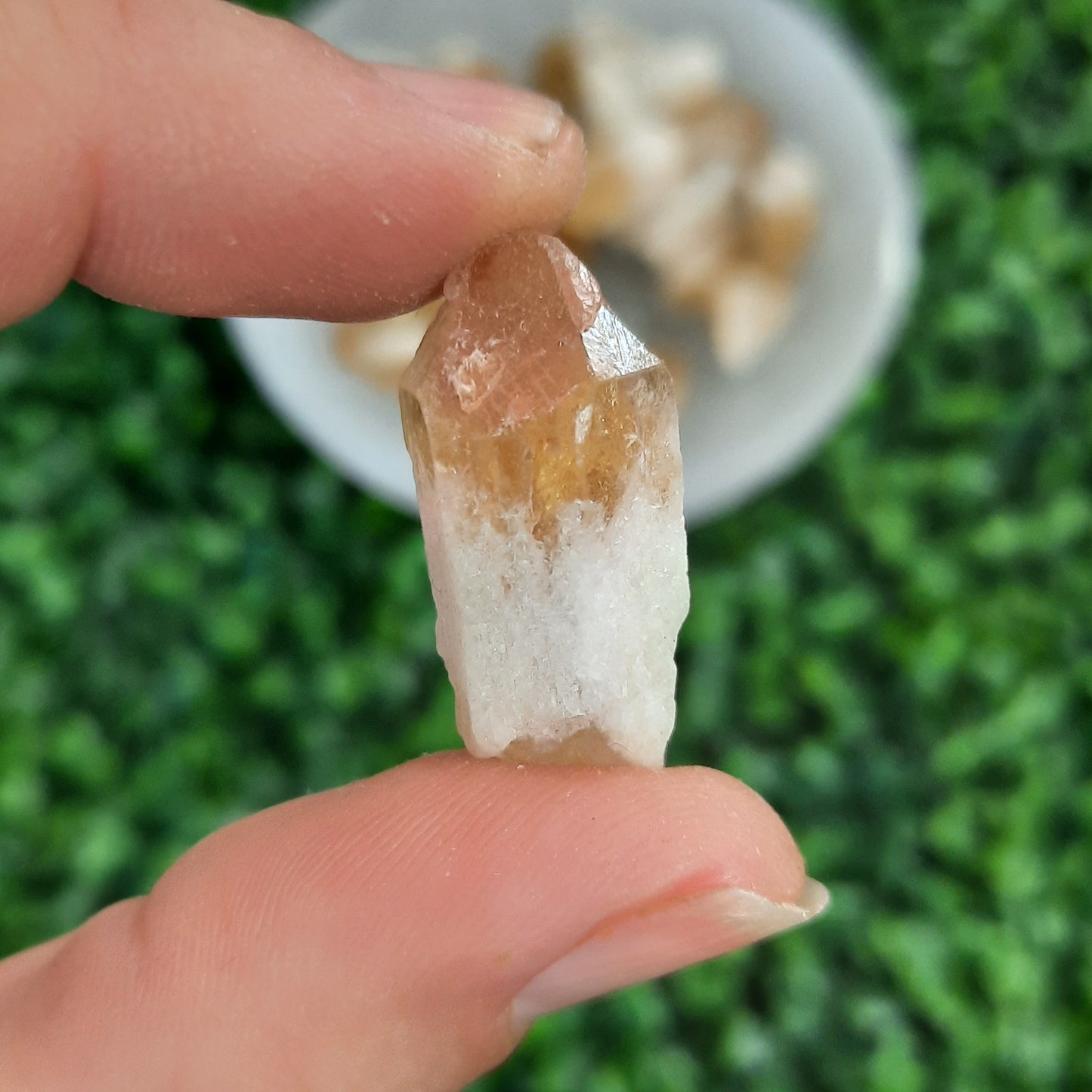 Golden Amethyst Rough Points