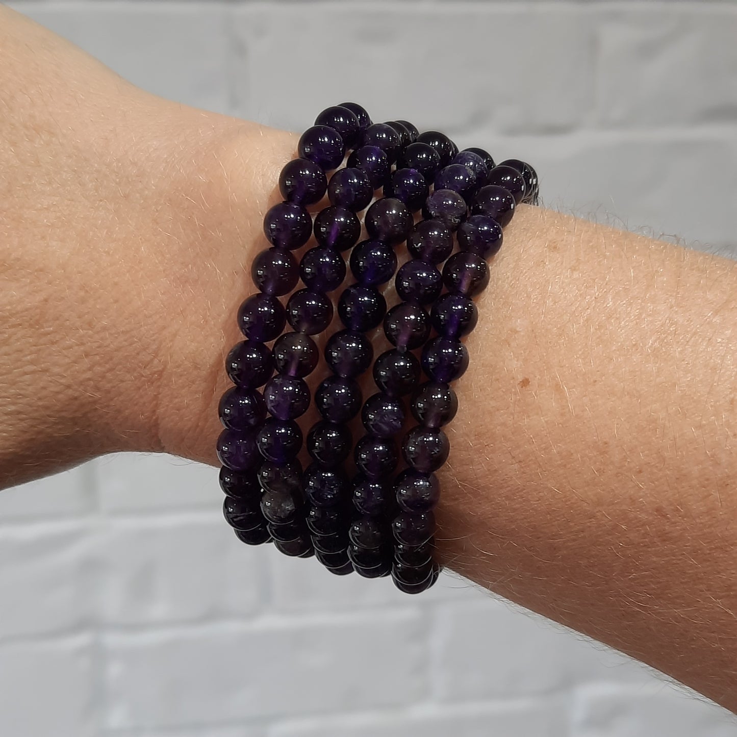 Amethyst Quartz Bracelet - 6mm