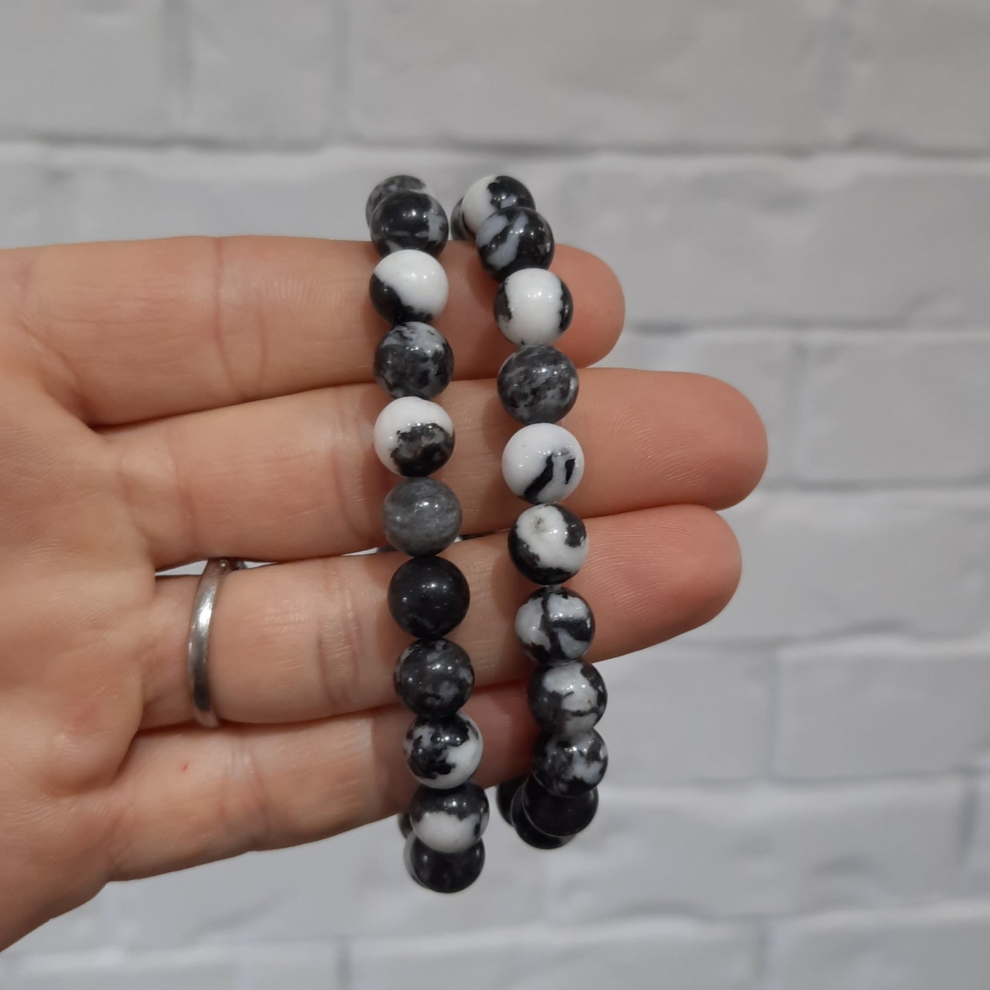 Zebra Agate Bracelet - 8mm