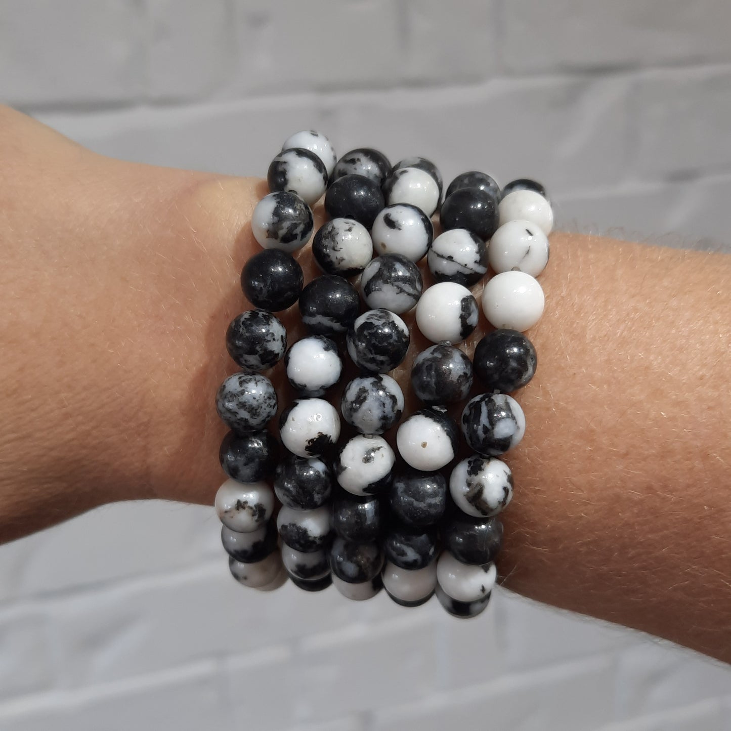 Zebra Agate Bracelet - 8mm