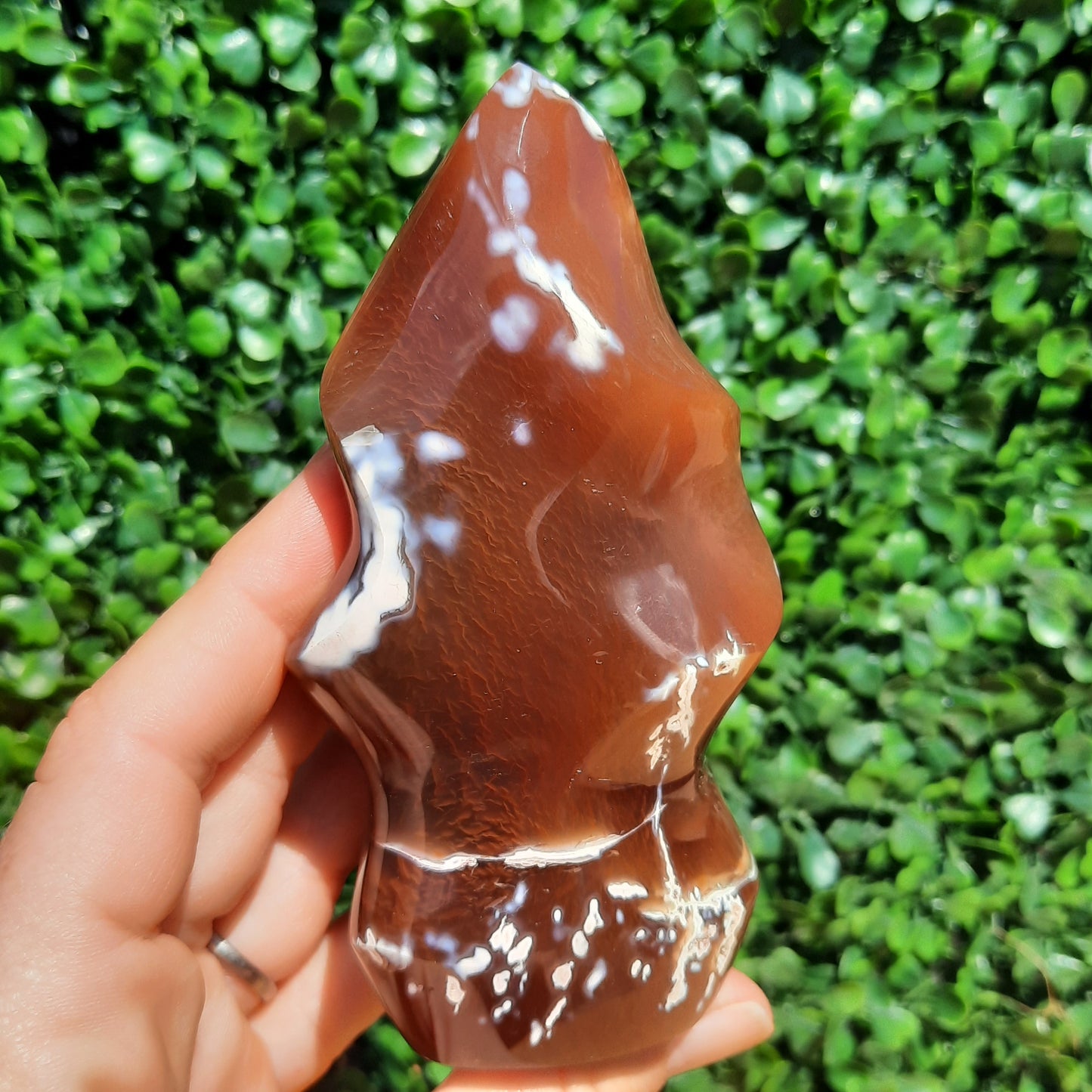 Red Orca Agate Flame