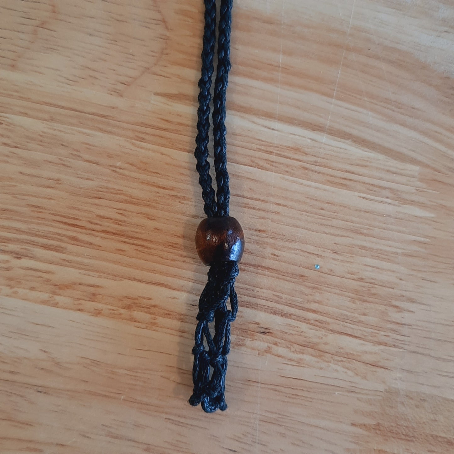 Macrame Crystal Pouch Necklace's