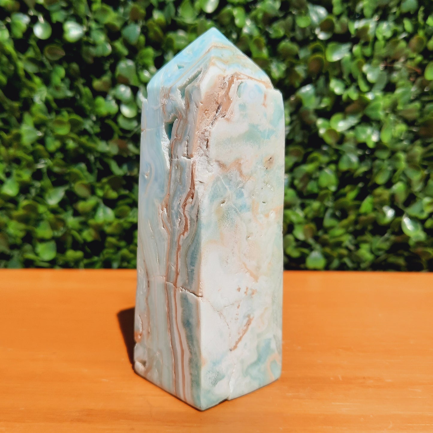 Blue Aragonite Obelisk