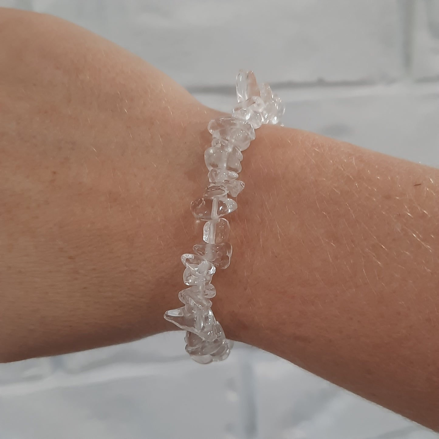 Clear Quartz Chip Bracelet's