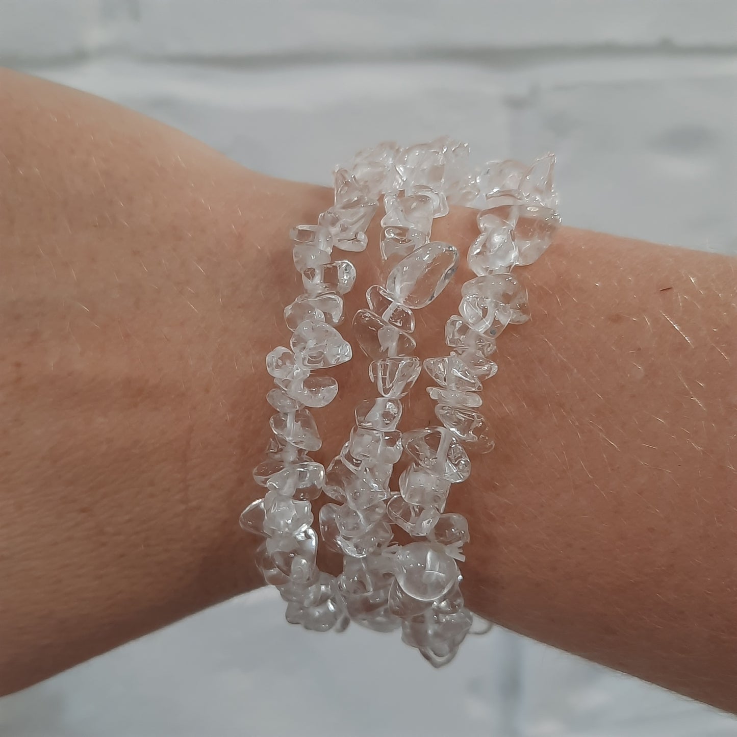 Clear Quartz Chip Bracelet's