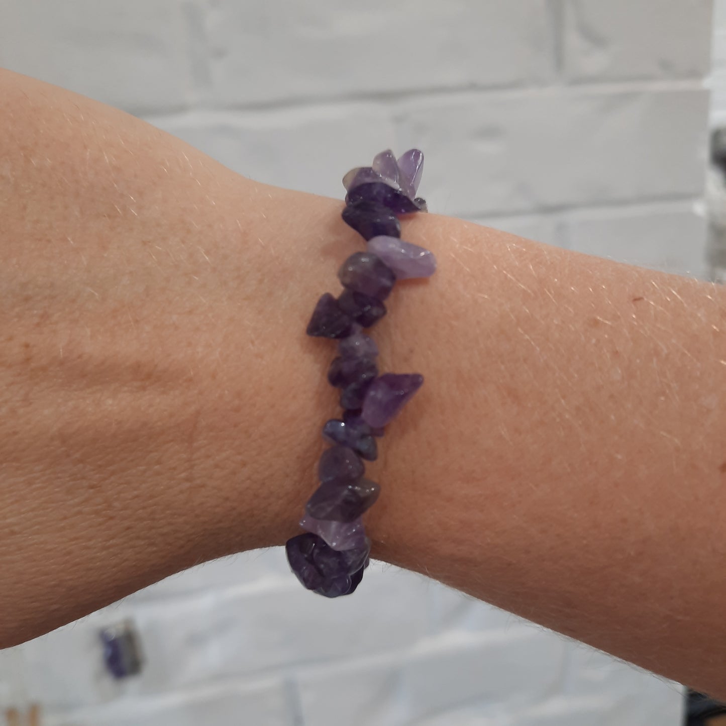 Amethyst Quartz Chip Bracelet's