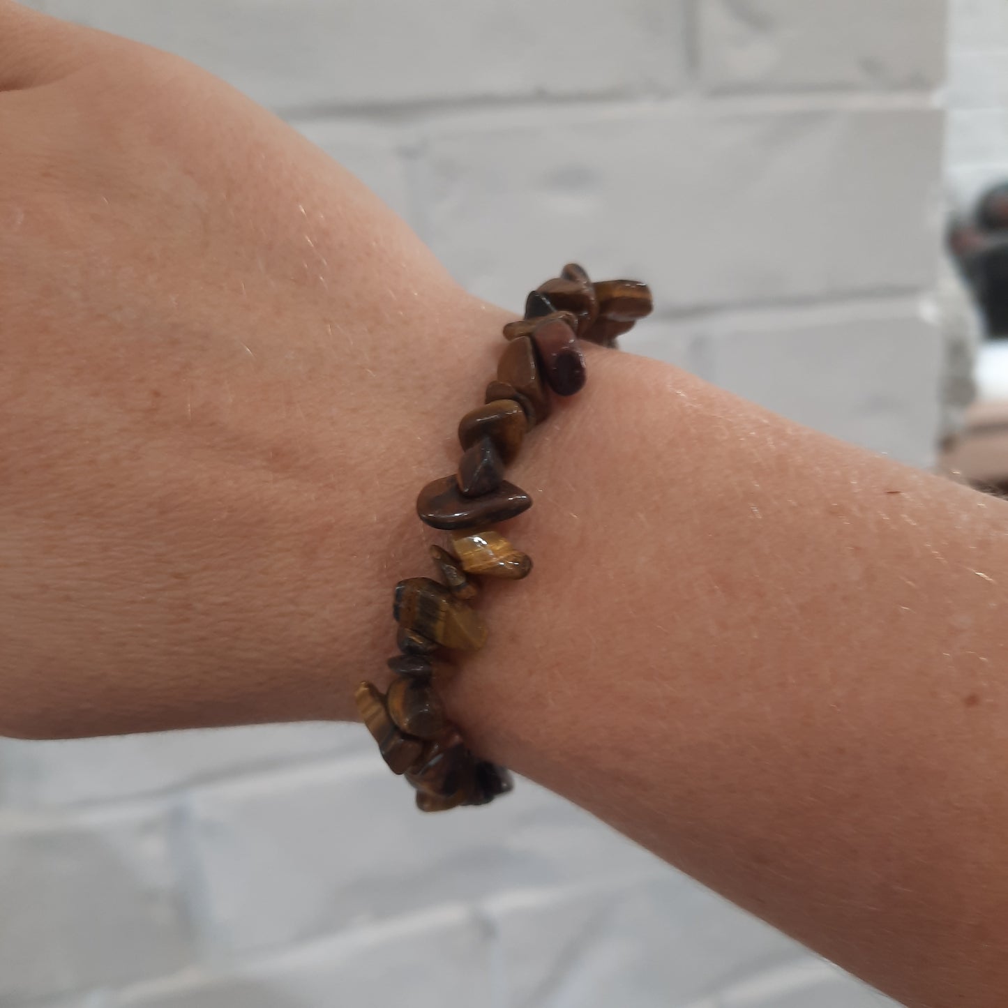 Tiger's Eye Chip Bracelet