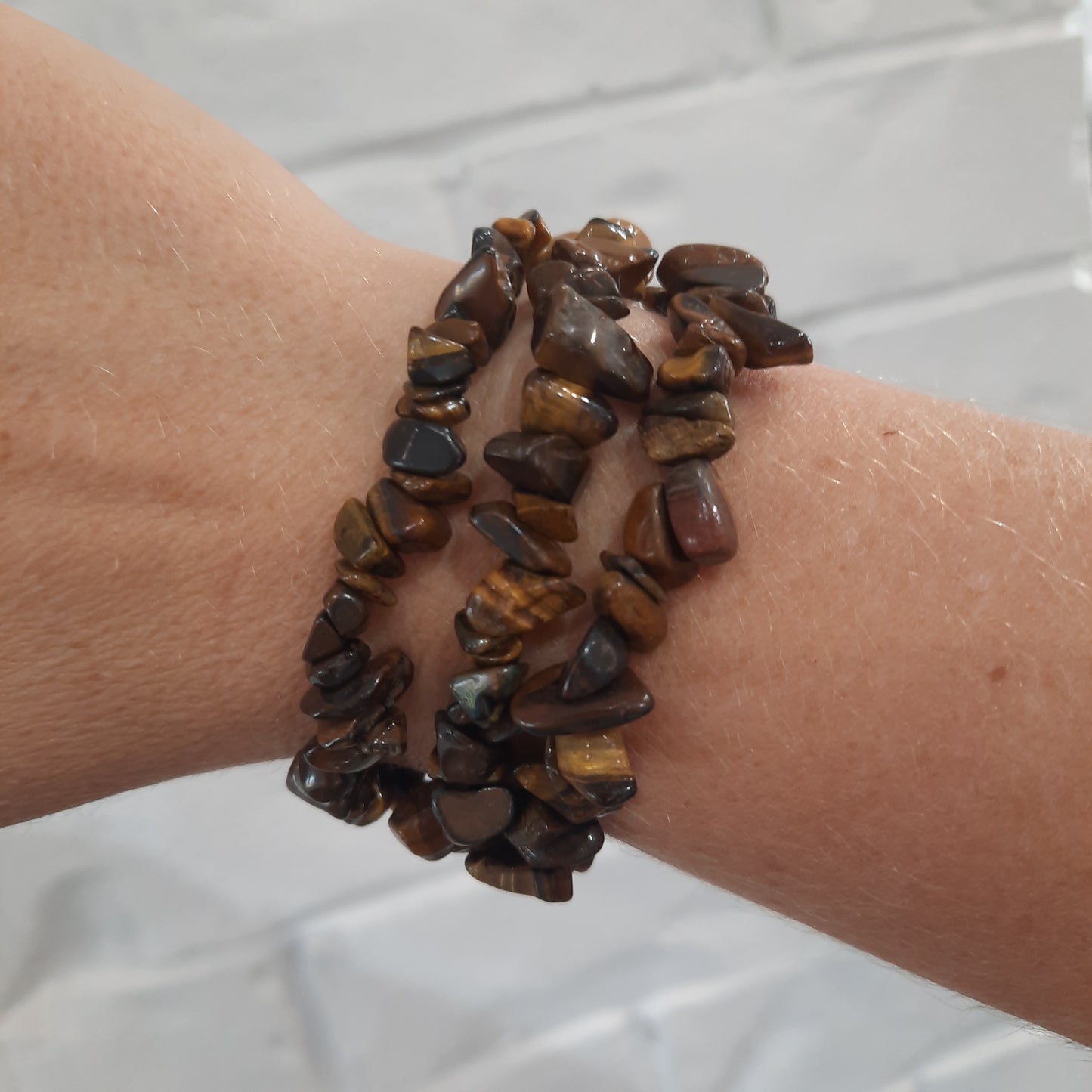 Tiger's Eye Chip Bracelet