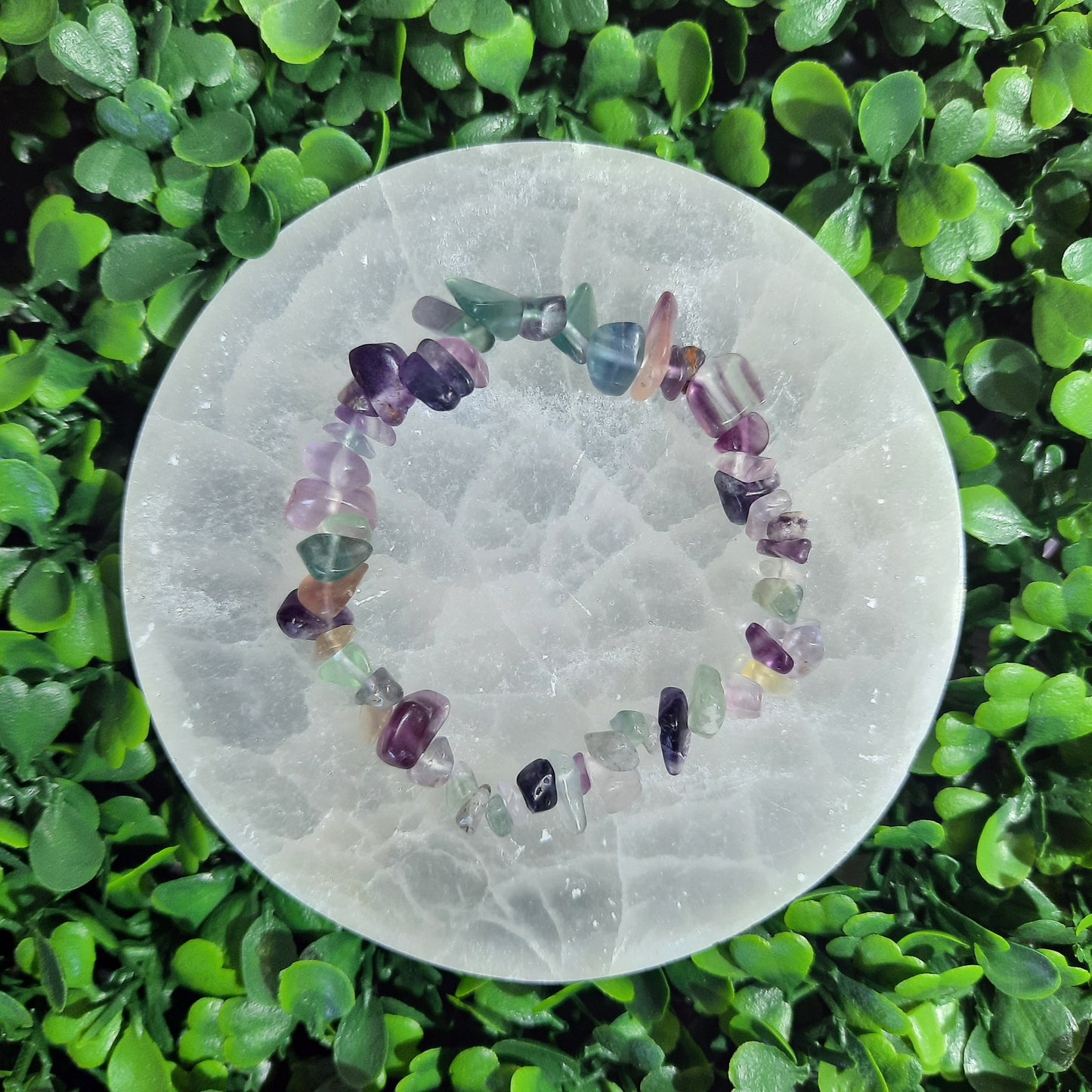 Rainbow Fluorite Chip Bracelet's