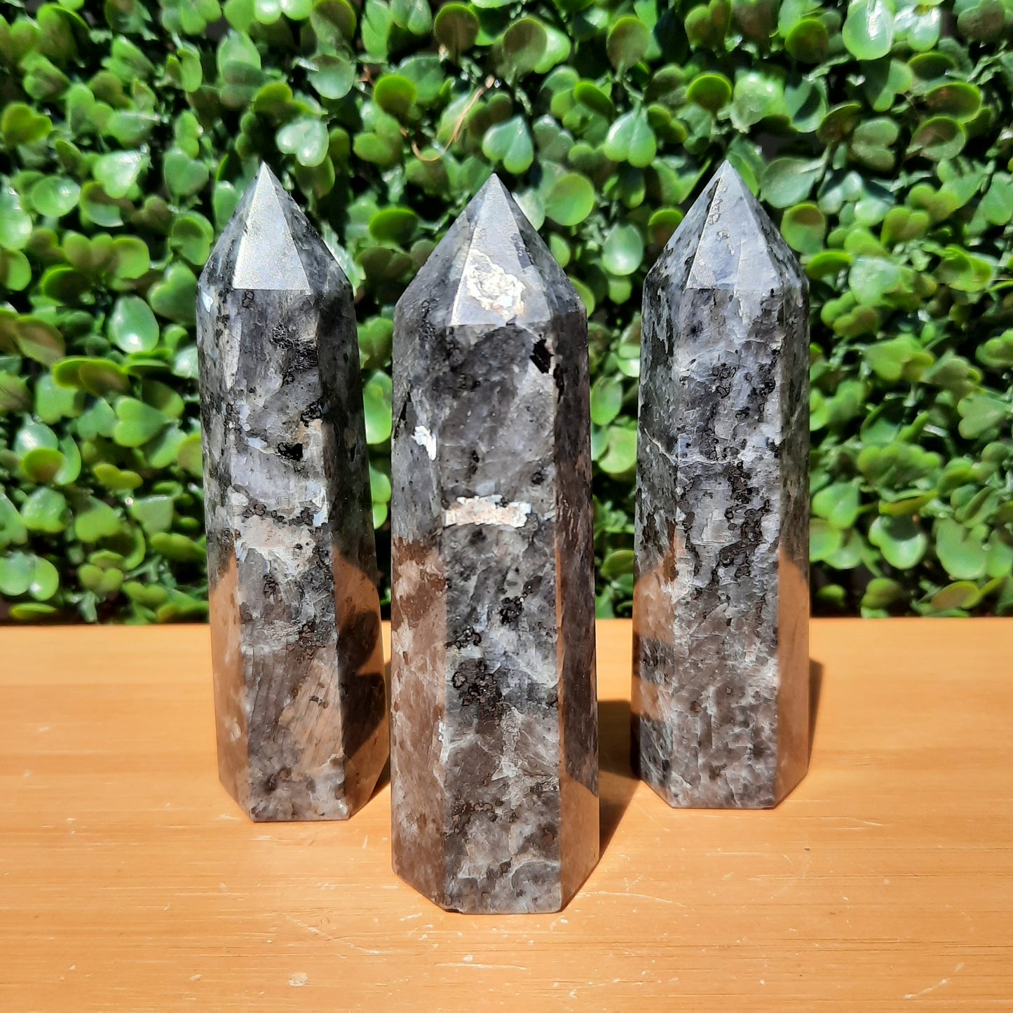Larvikite Norwegian Moonstone Point's