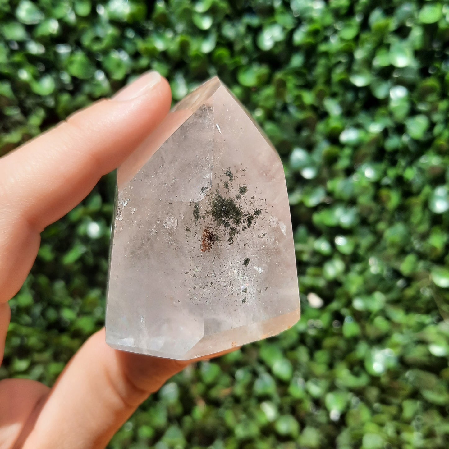 Clear Quartz Tower With Inclusions