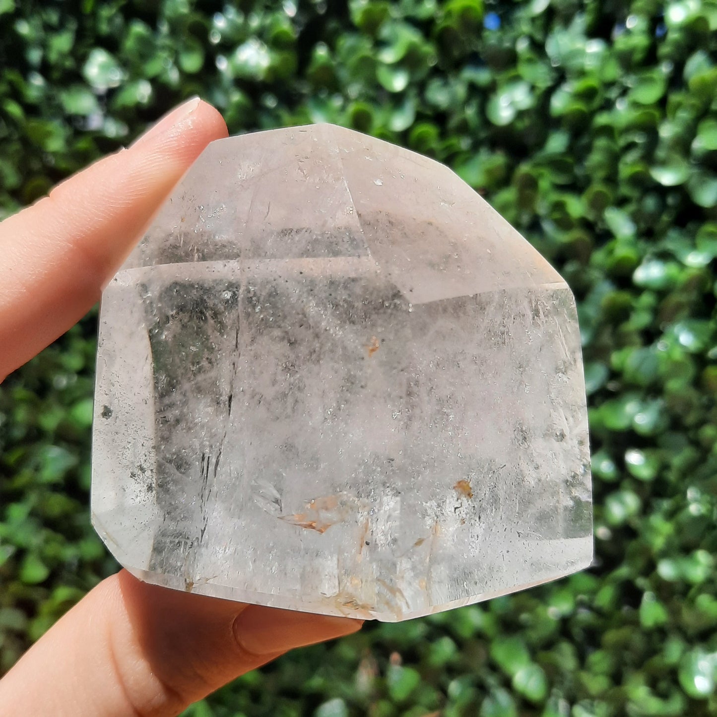 Clear Quartz Tower With Inclusions
