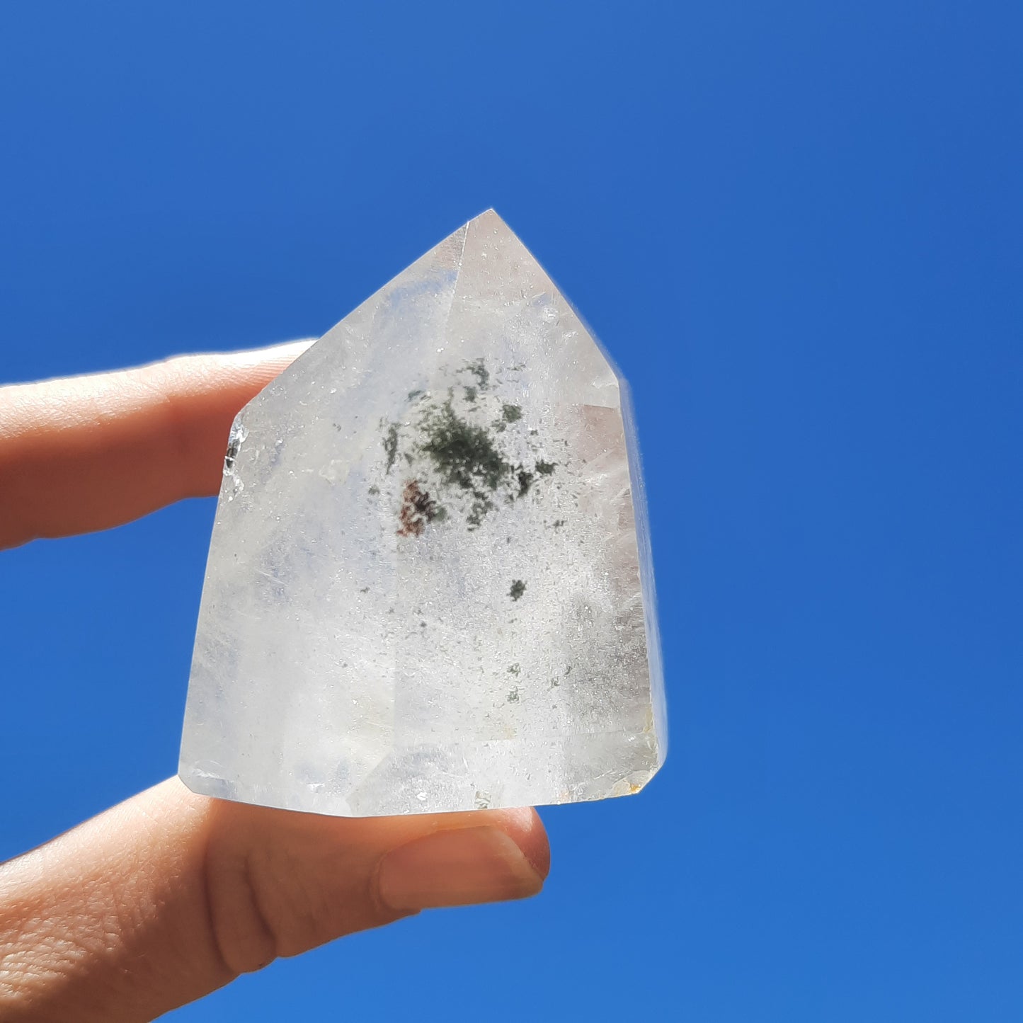 Clear Quartz Tower With Inclusions