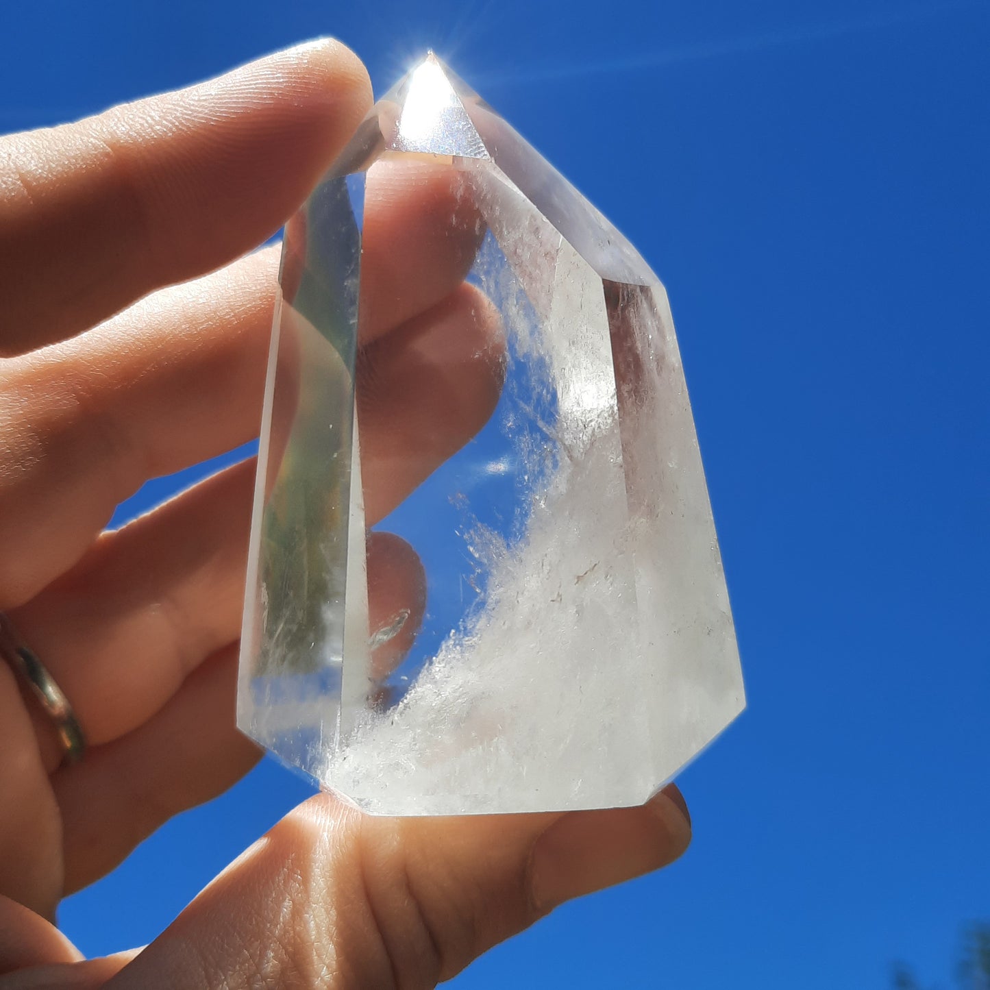Clear Quartz Tower