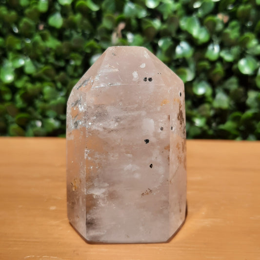 Clear Quartz Tower With Inclusions