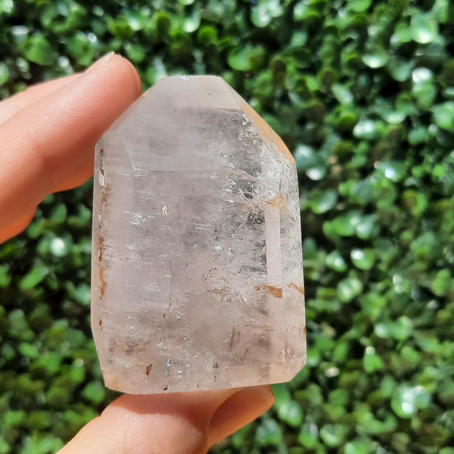 Clear Quartz Tower With Inclusions