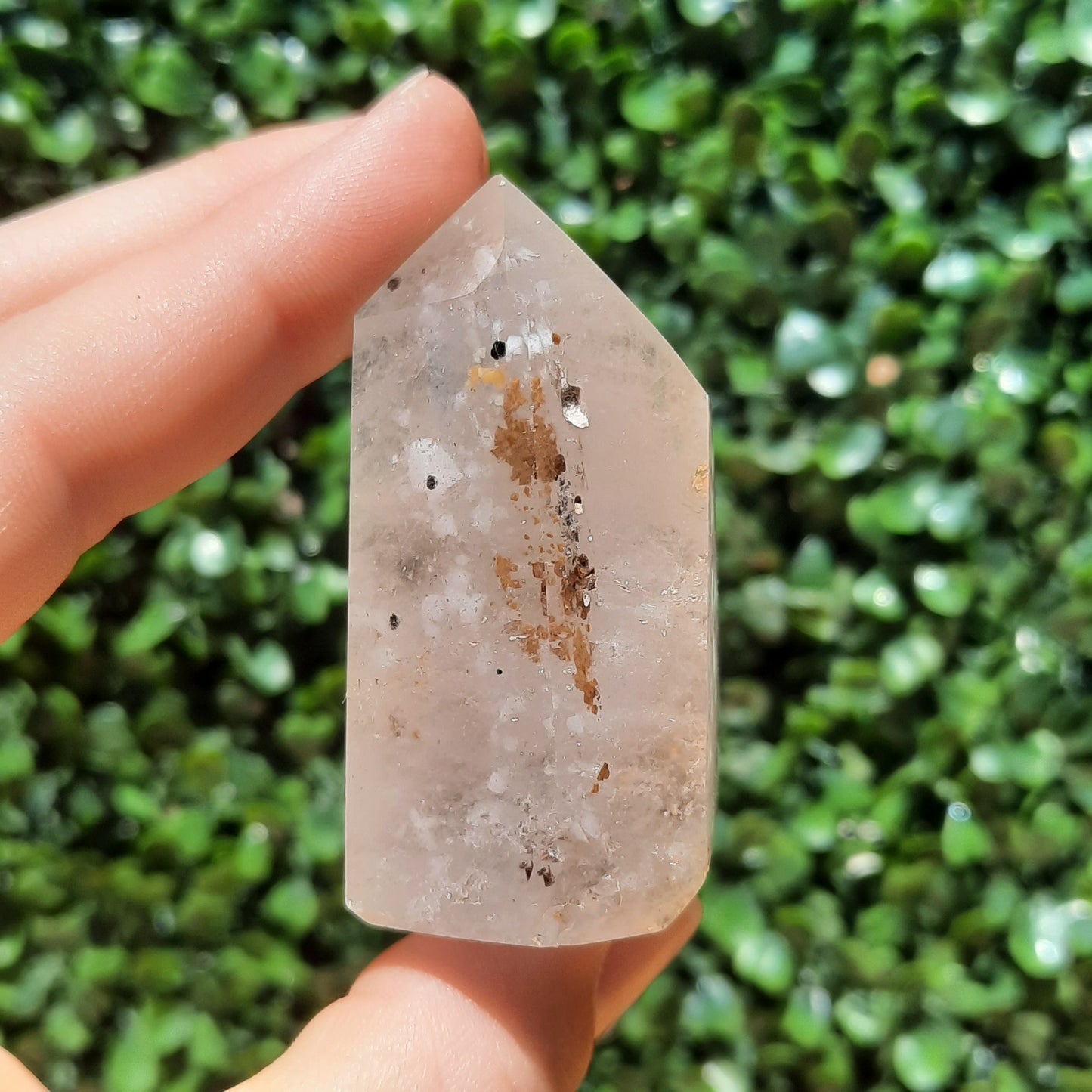 Clear Quartz Tower With Inclusions