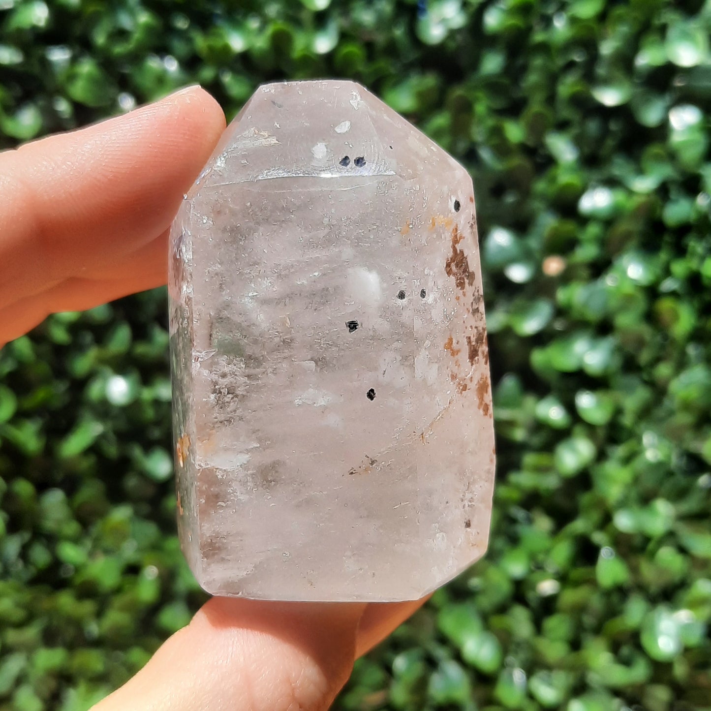 Clear Quartz Tower With Inclusions