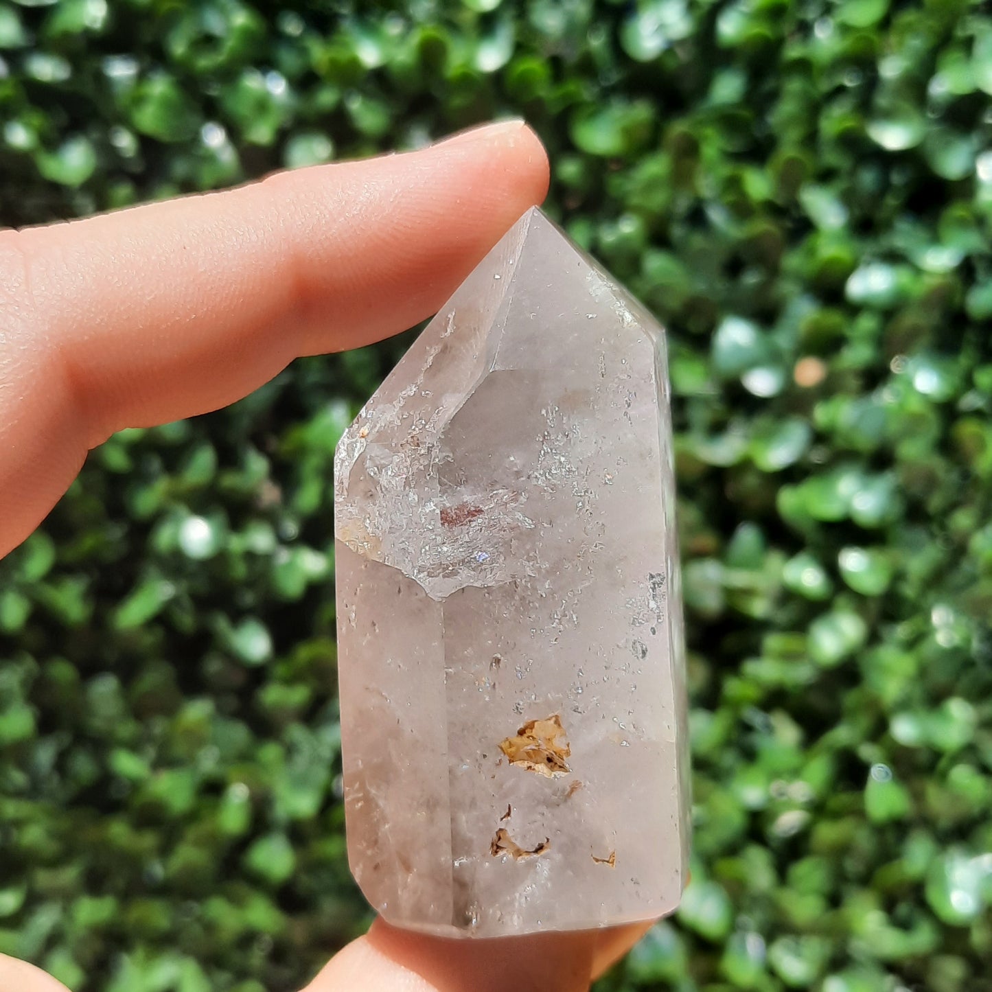 Clear Quartz Tower With Inclusions
