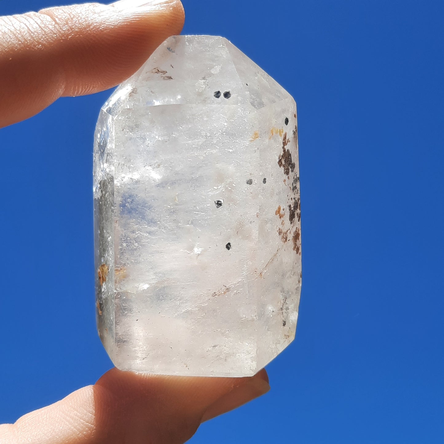 Clear Quartz Tower With Inclusions