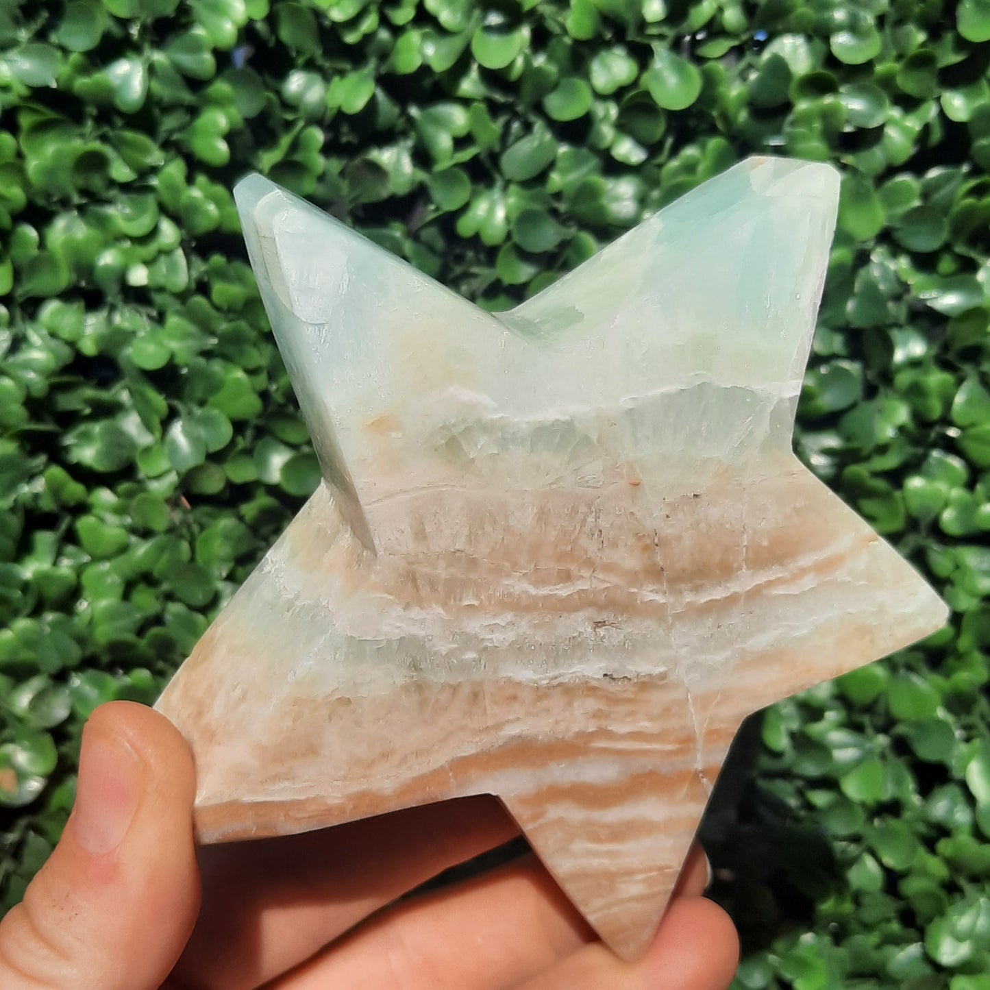 Pistachio Calcite Star