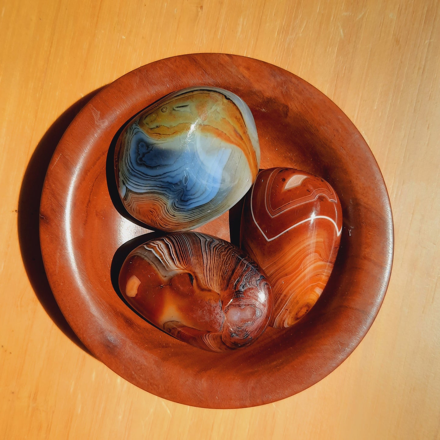 Banded Carnelian Sardonyx Palm Stone's