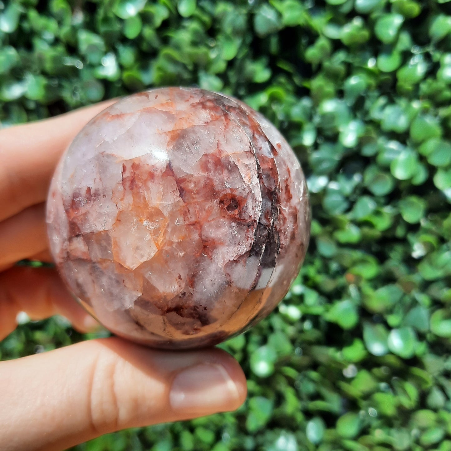 Fire Quartz Sphere