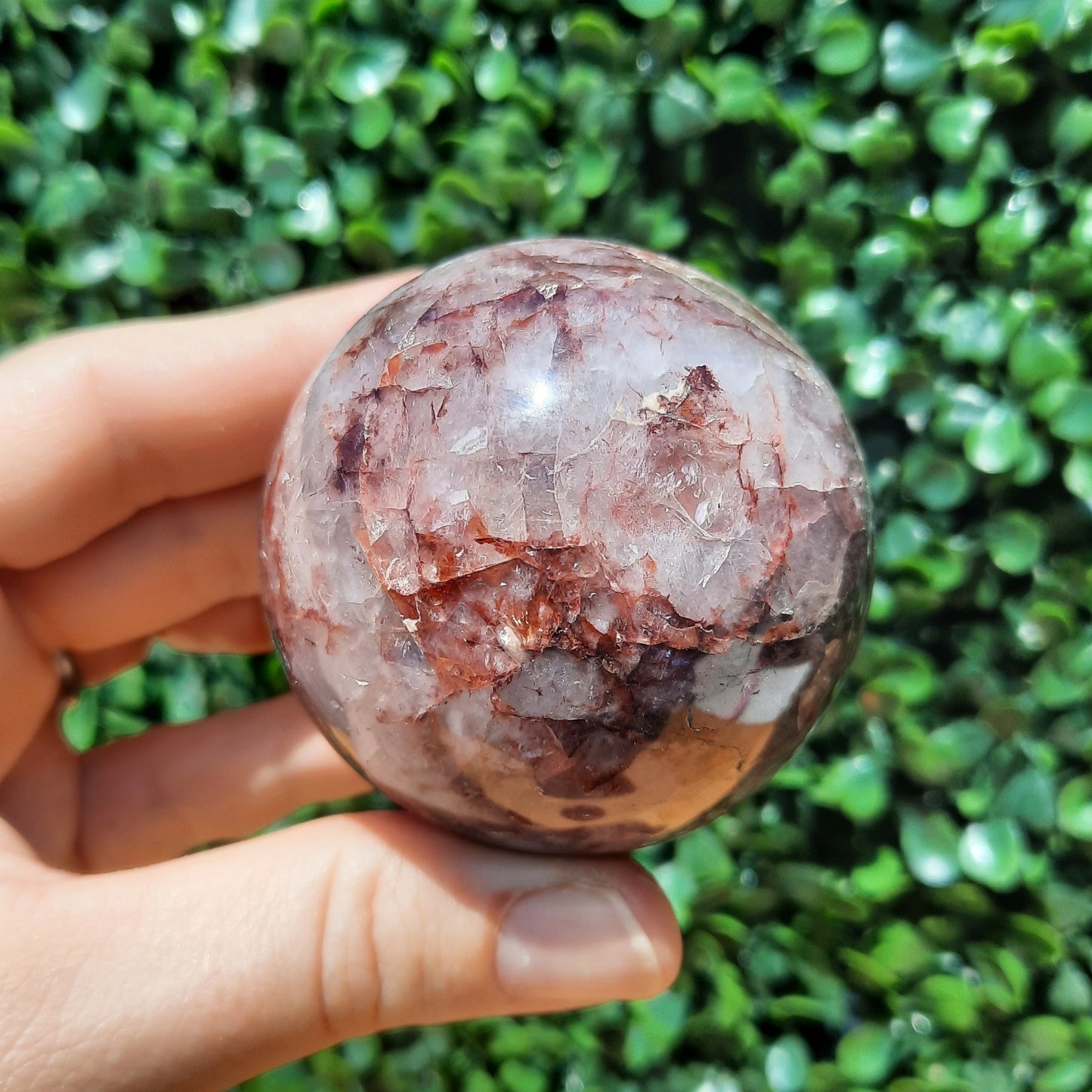 Fire Quartz Sphere