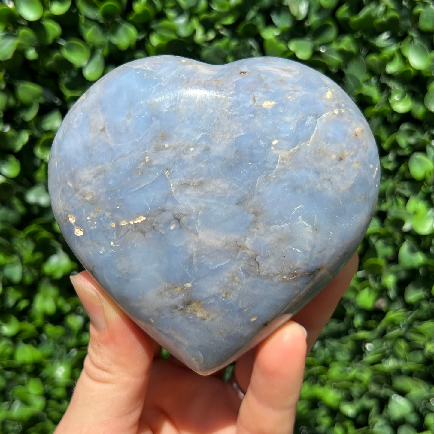 Blue Quartz Heart