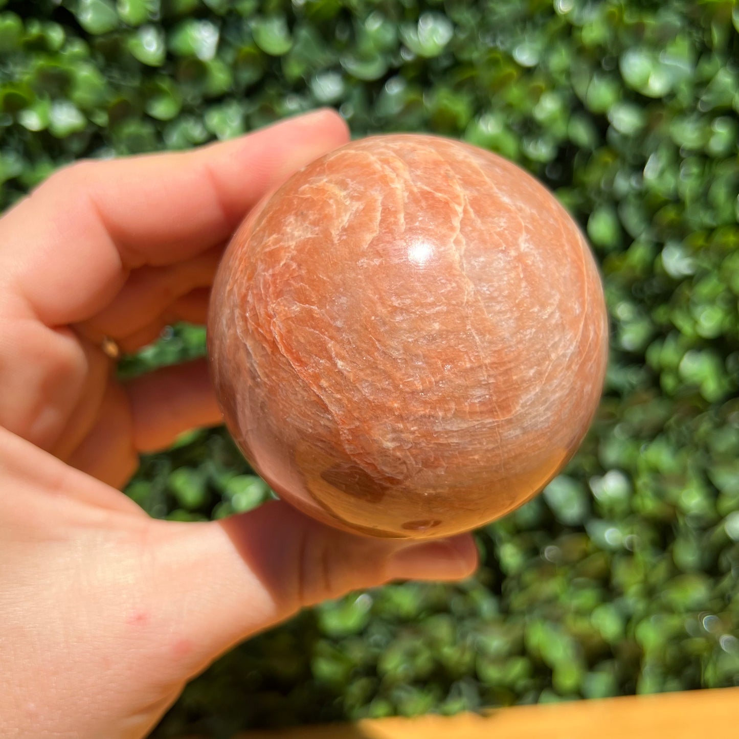 Peach Moonstone Sphere
