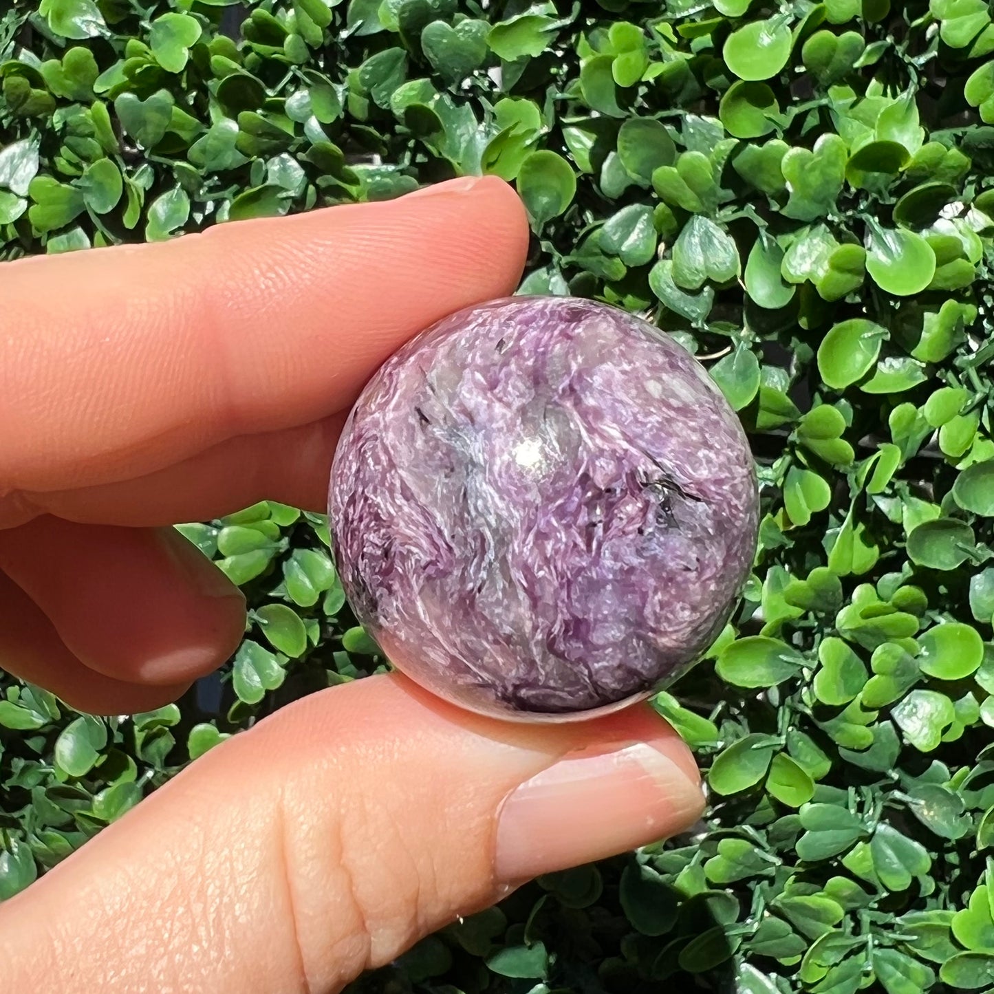 Charoite Sphere’s