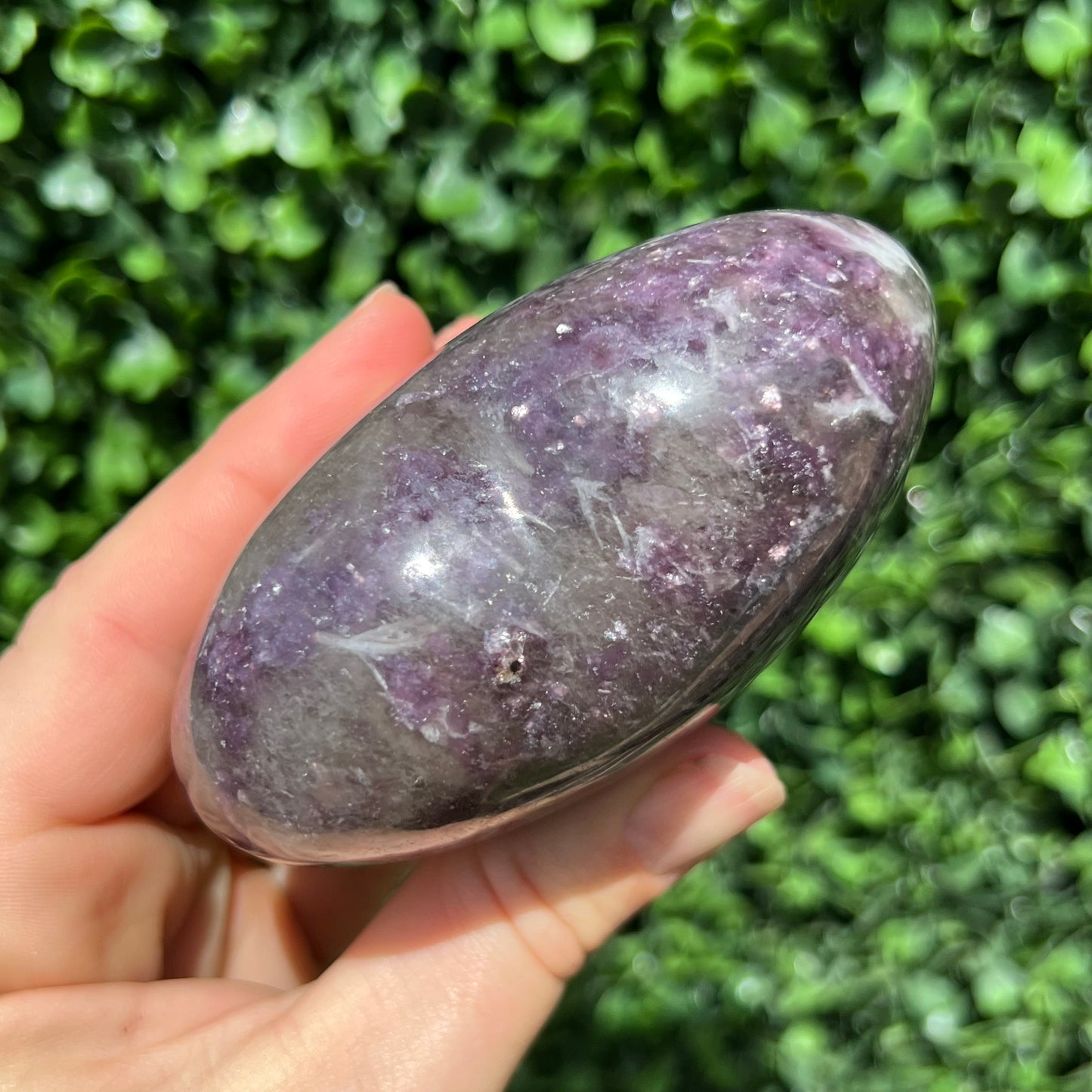 Lepidolite Smokey Heart