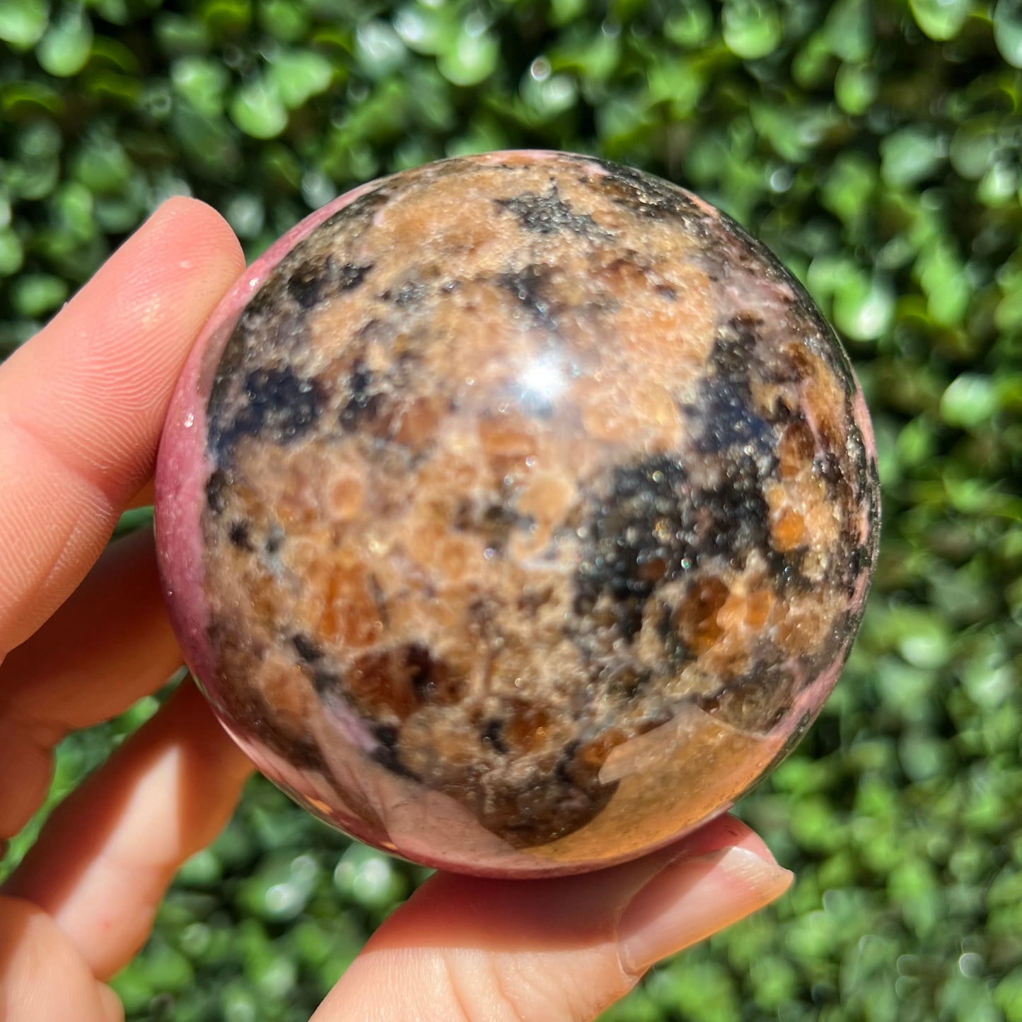 Rhodonite Sphere