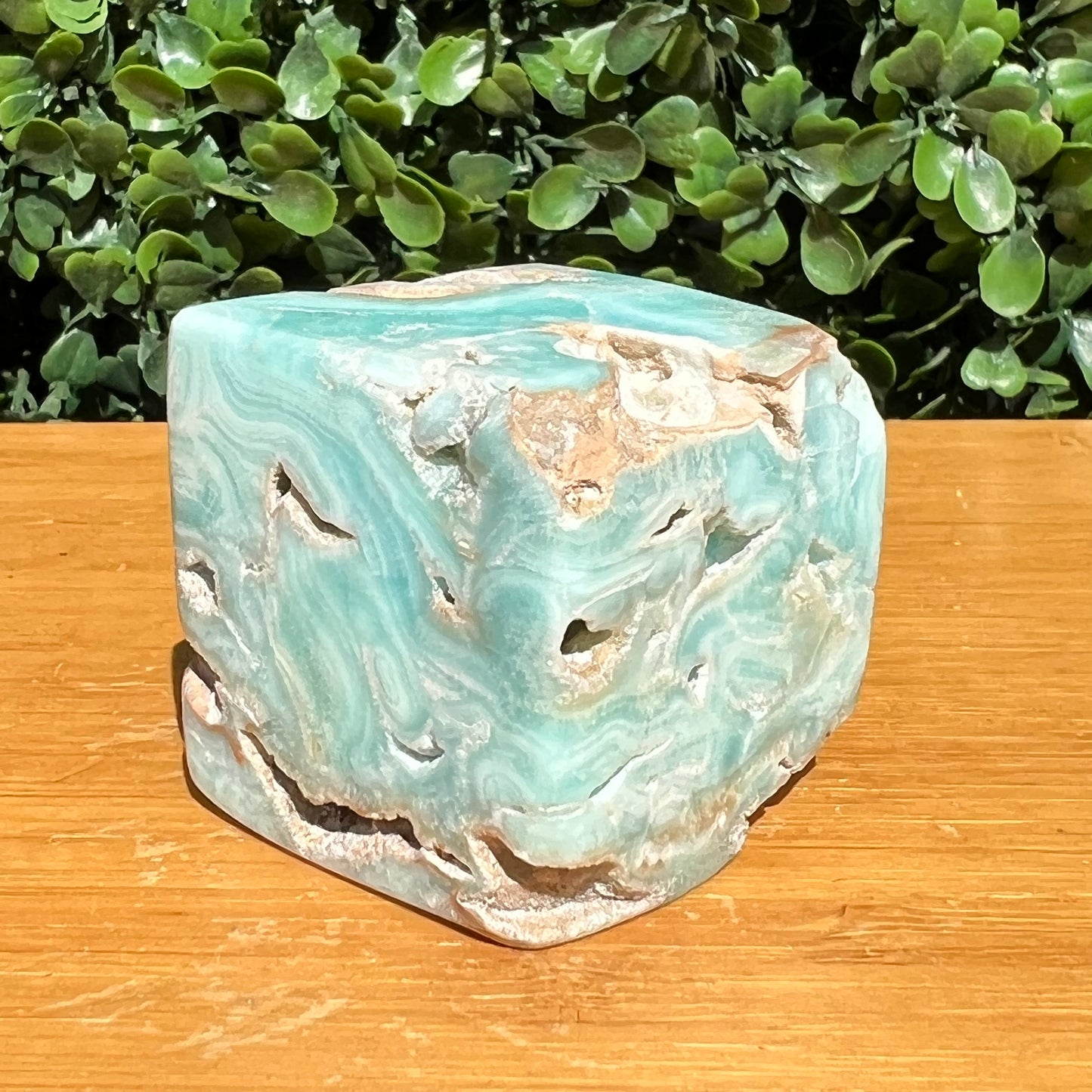 Blue Aragonite Cube