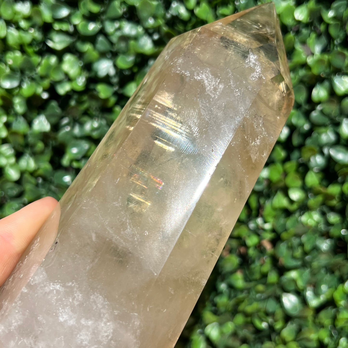 100% Natural Light Citrine Tower