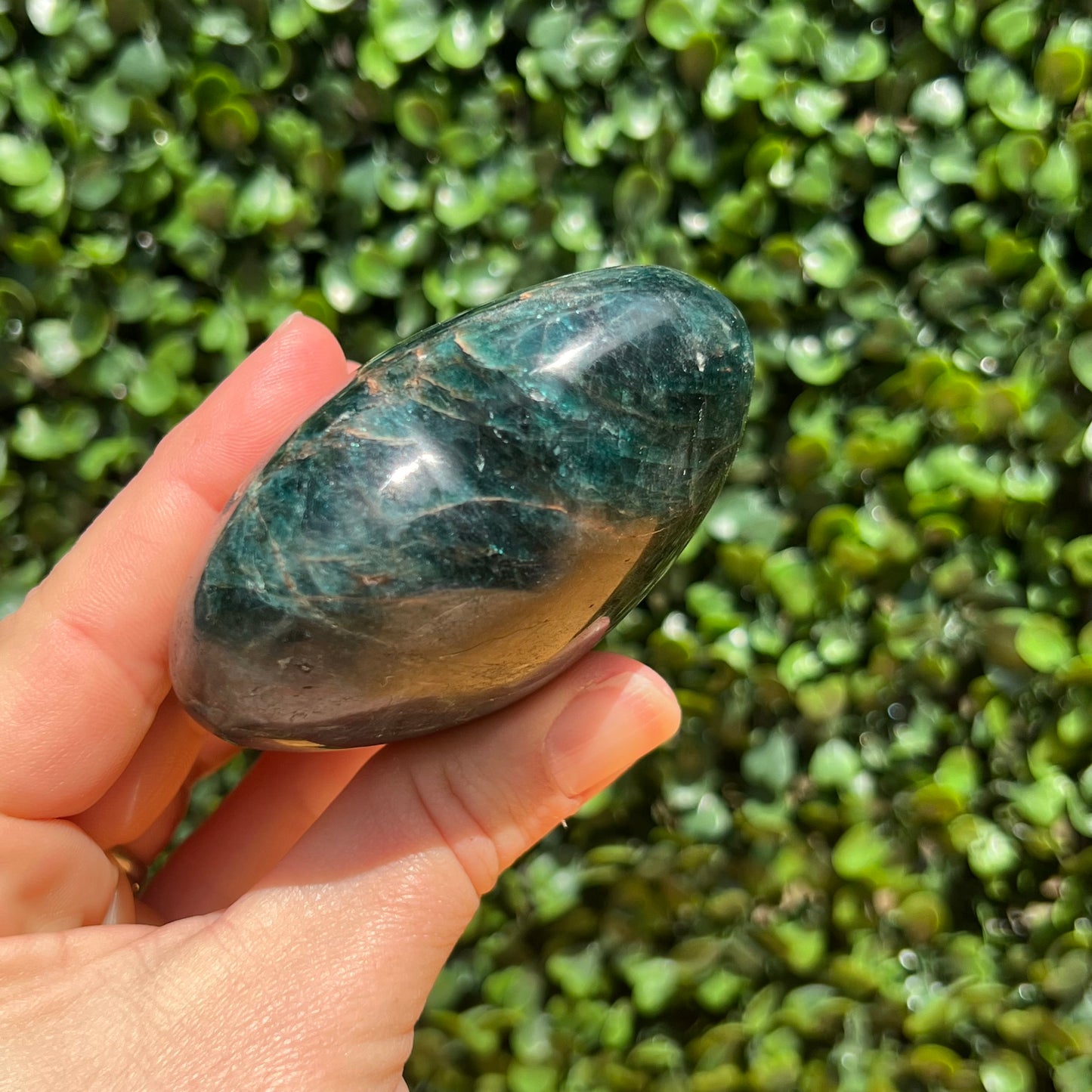 Blue Apatite Crystal Heart