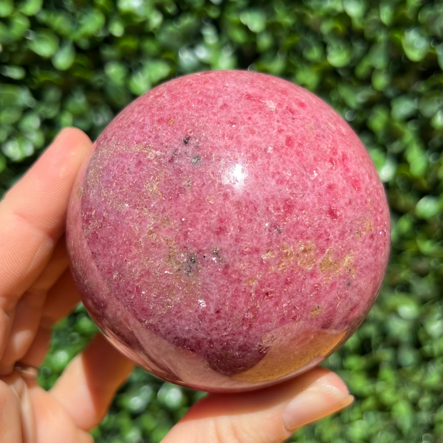 Rhodonite Sphere