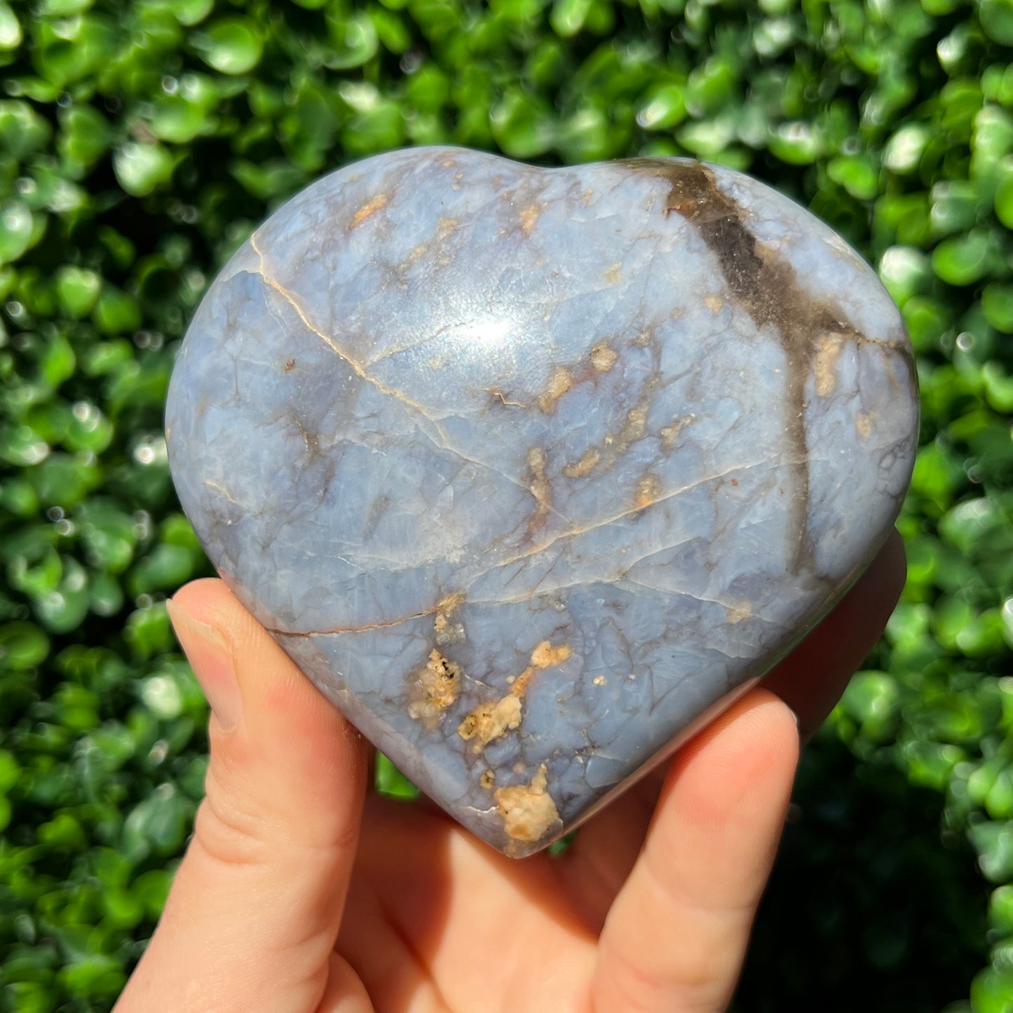 Blue Quartz Heart