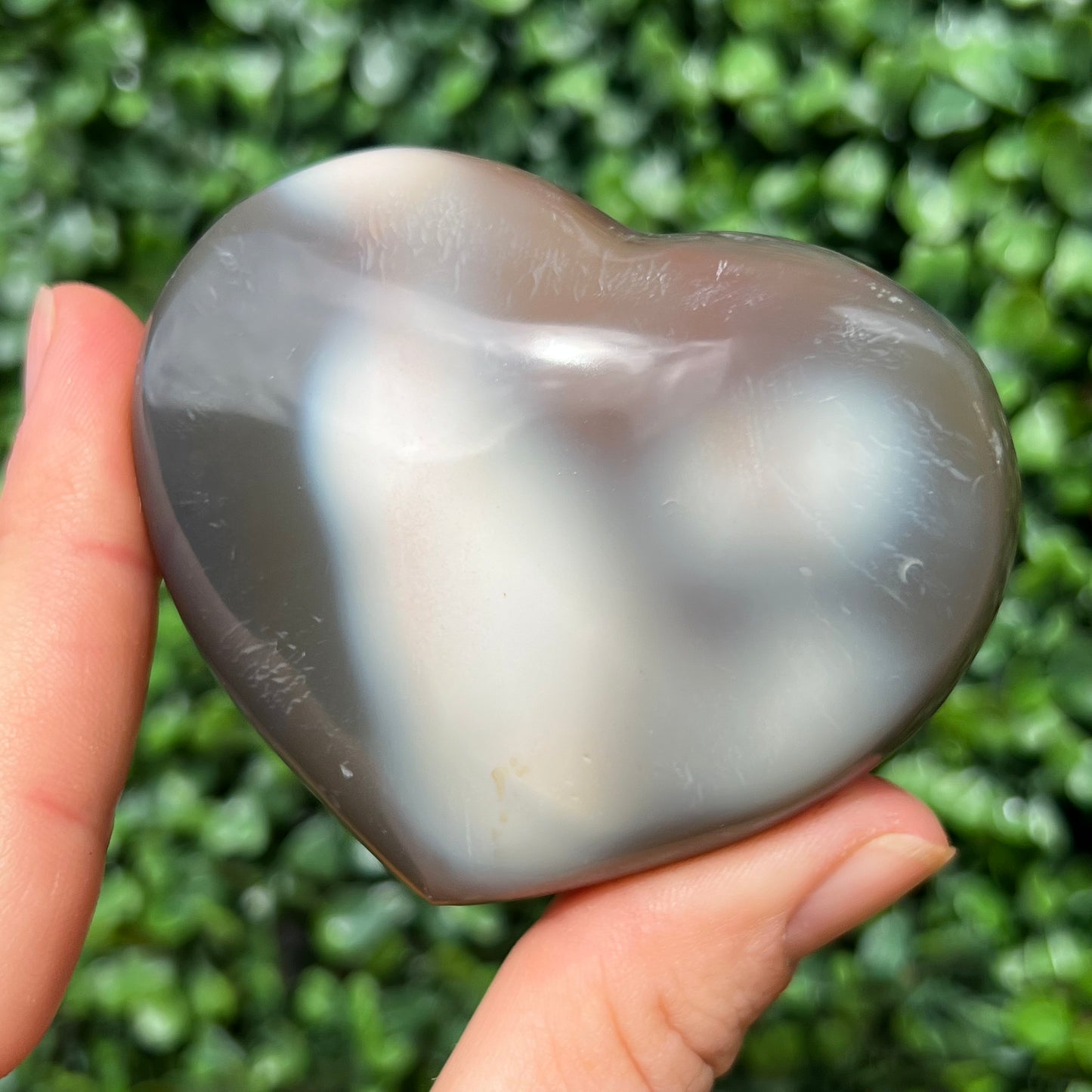 Orca Agate Heart