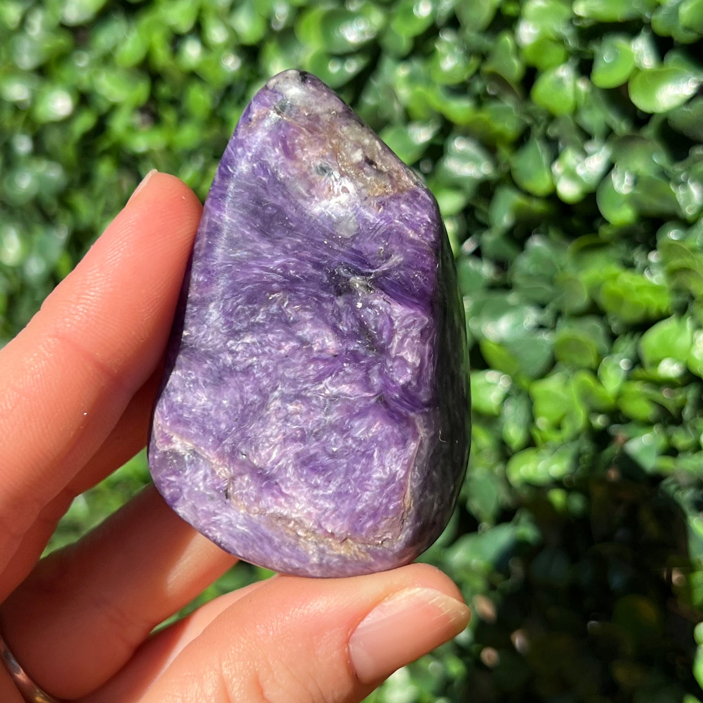 Charoite Palm Stone’s