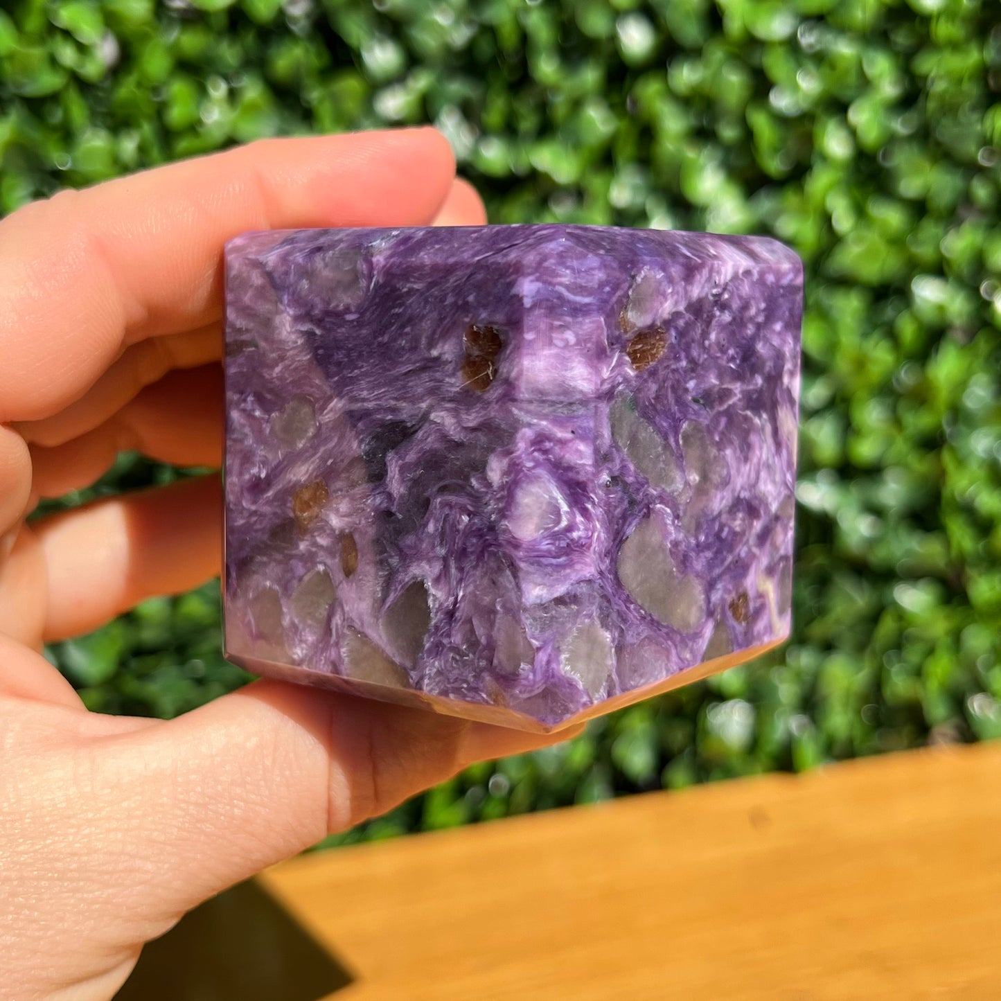 Charoite Cube