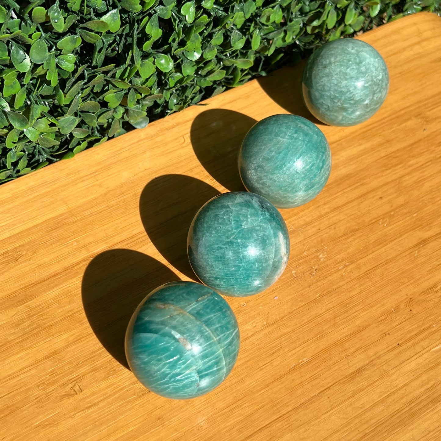 Amazonite Crystal Sphere’s