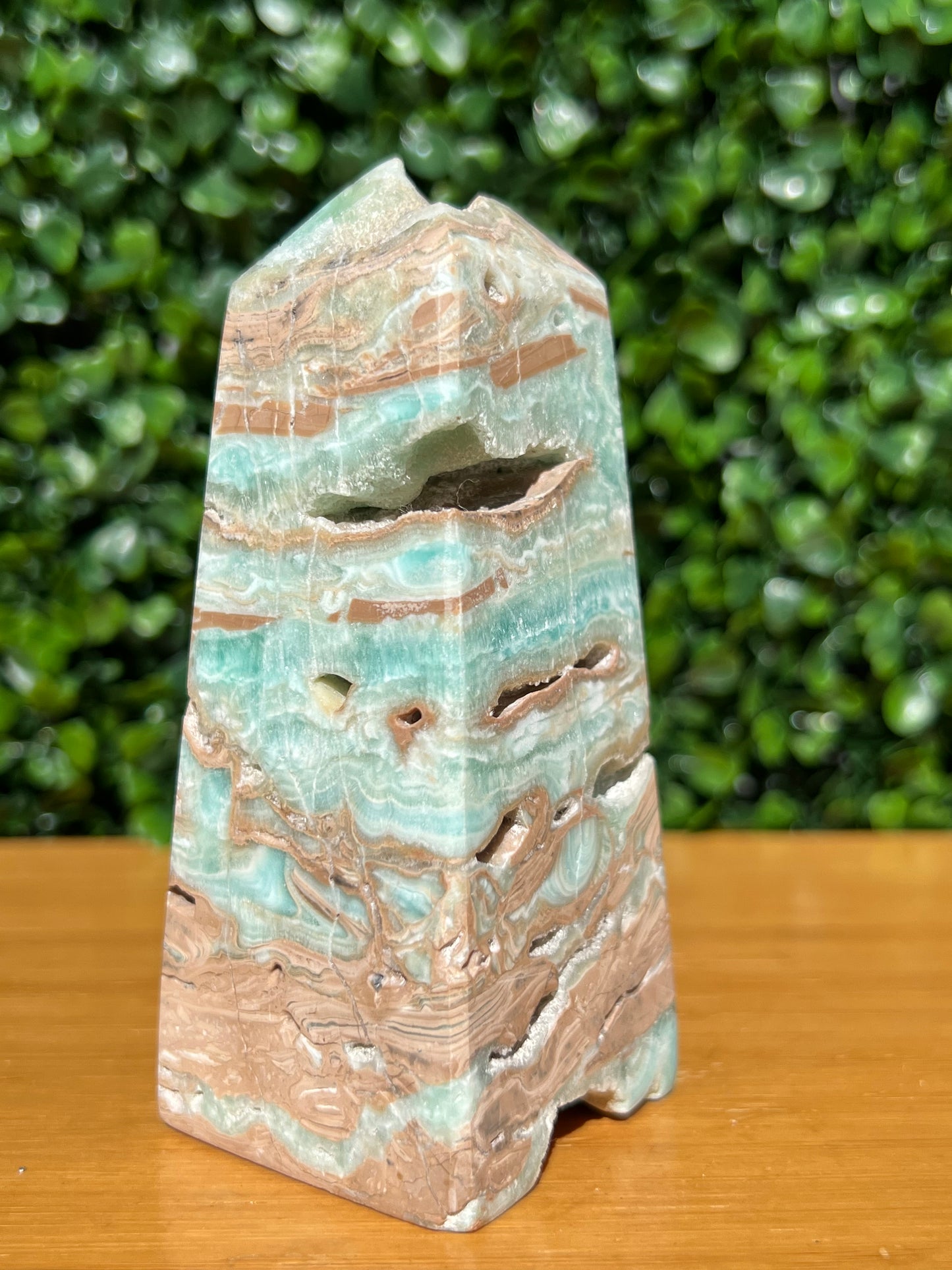 Blue Aragonite Obelisk