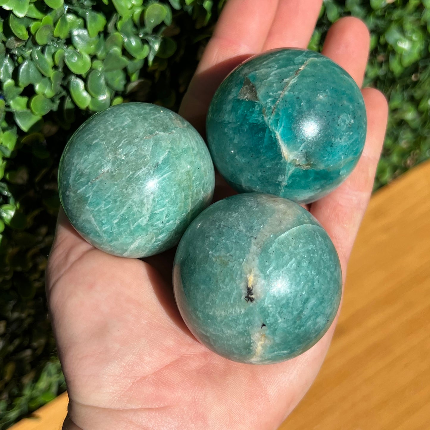 Amazonite Crystal Sphere’s