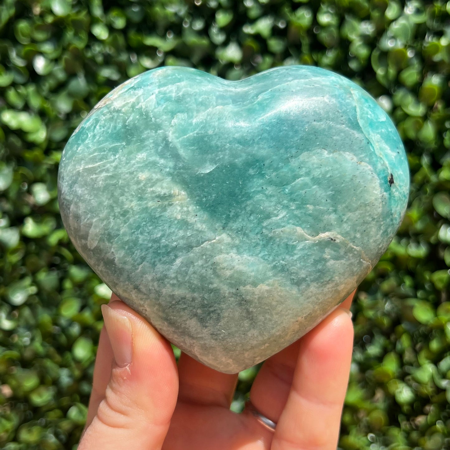 Amazonite Crystal Heart