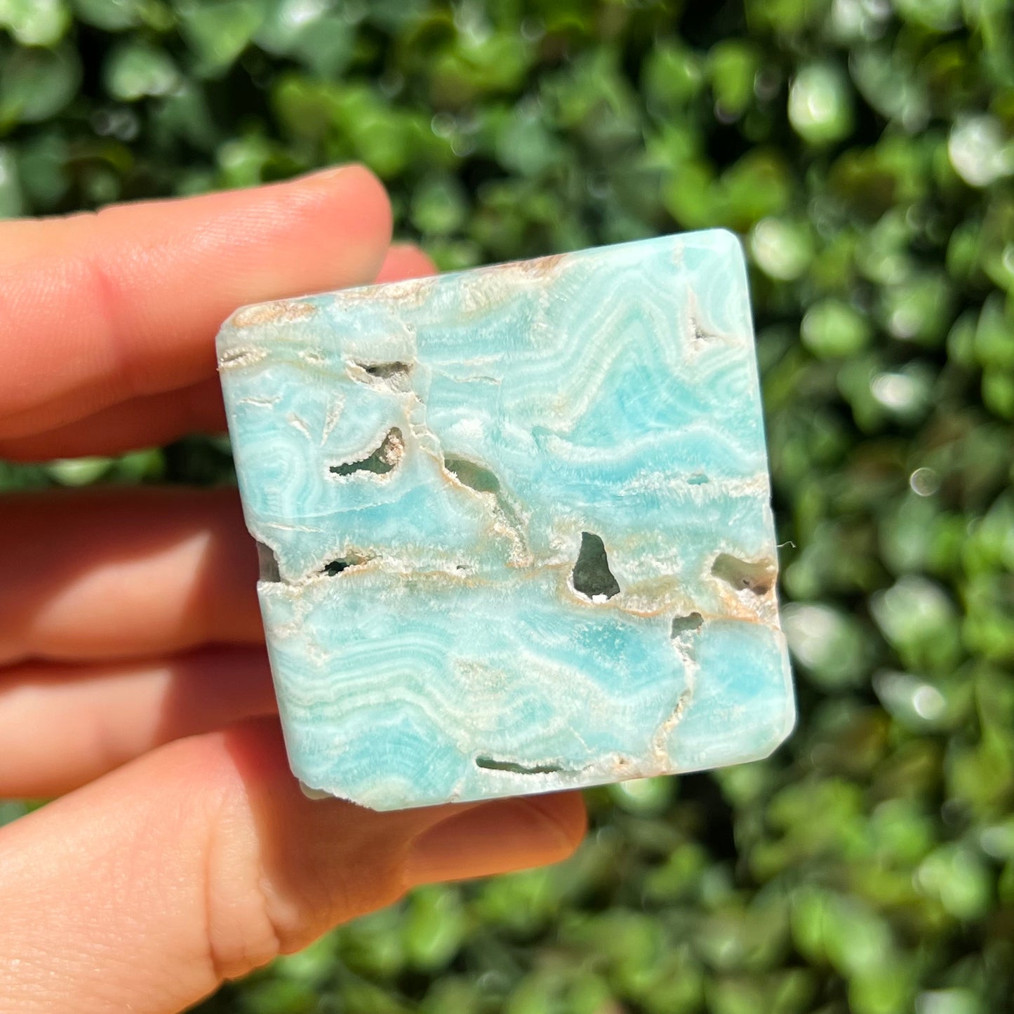 Blue Aragonite Cube